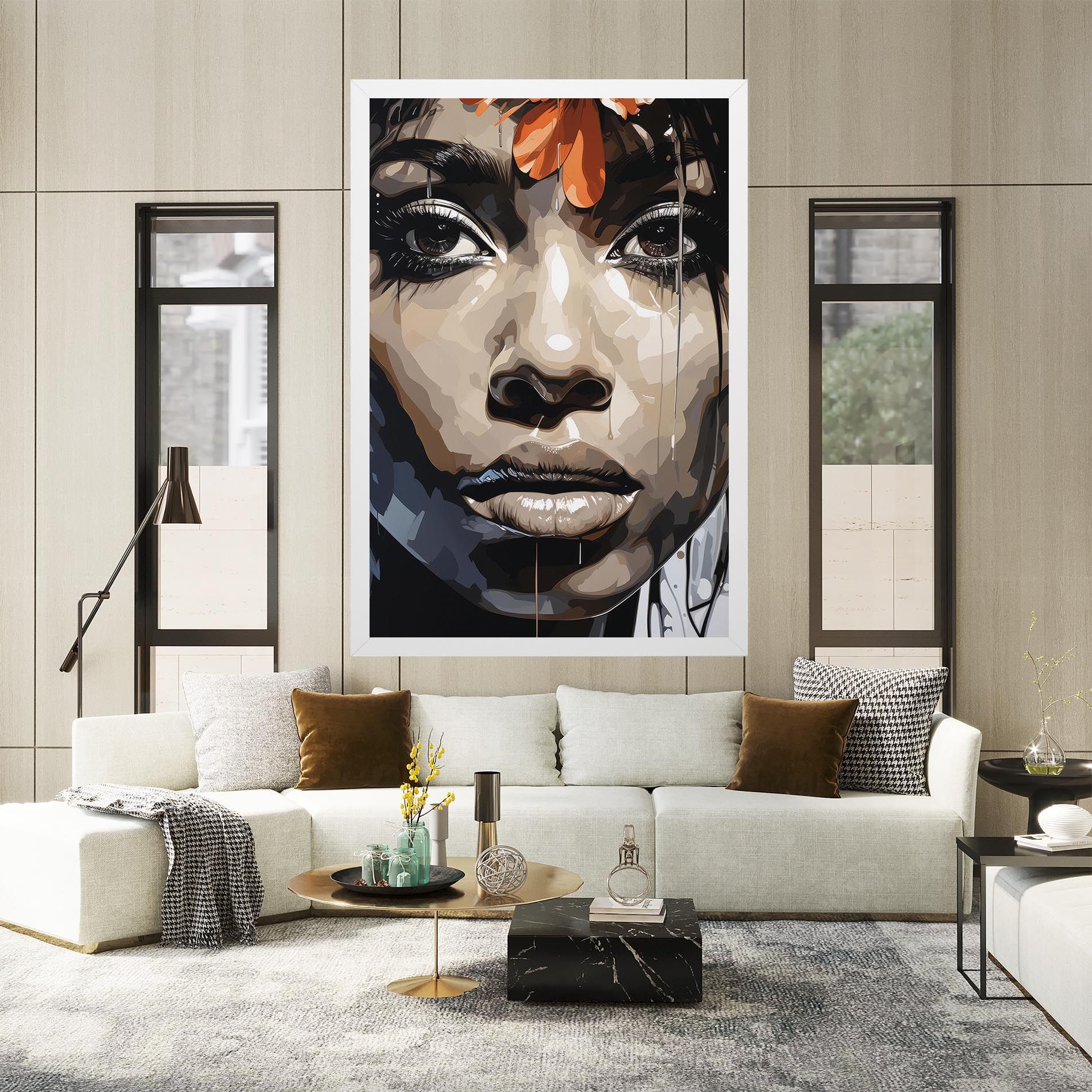 Pretty Girl Portrait mockup 2