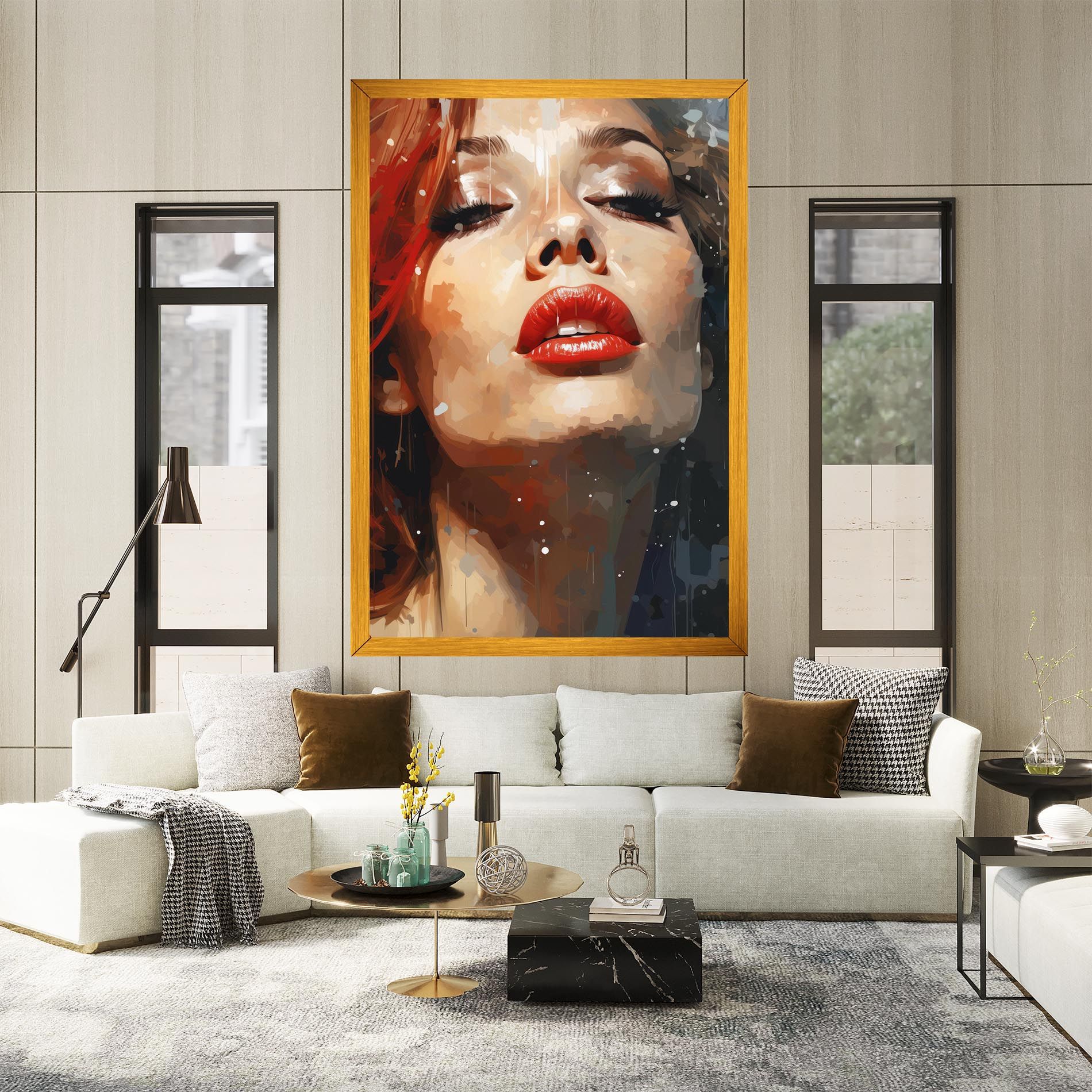 Close Up Look Portrait mockup 2