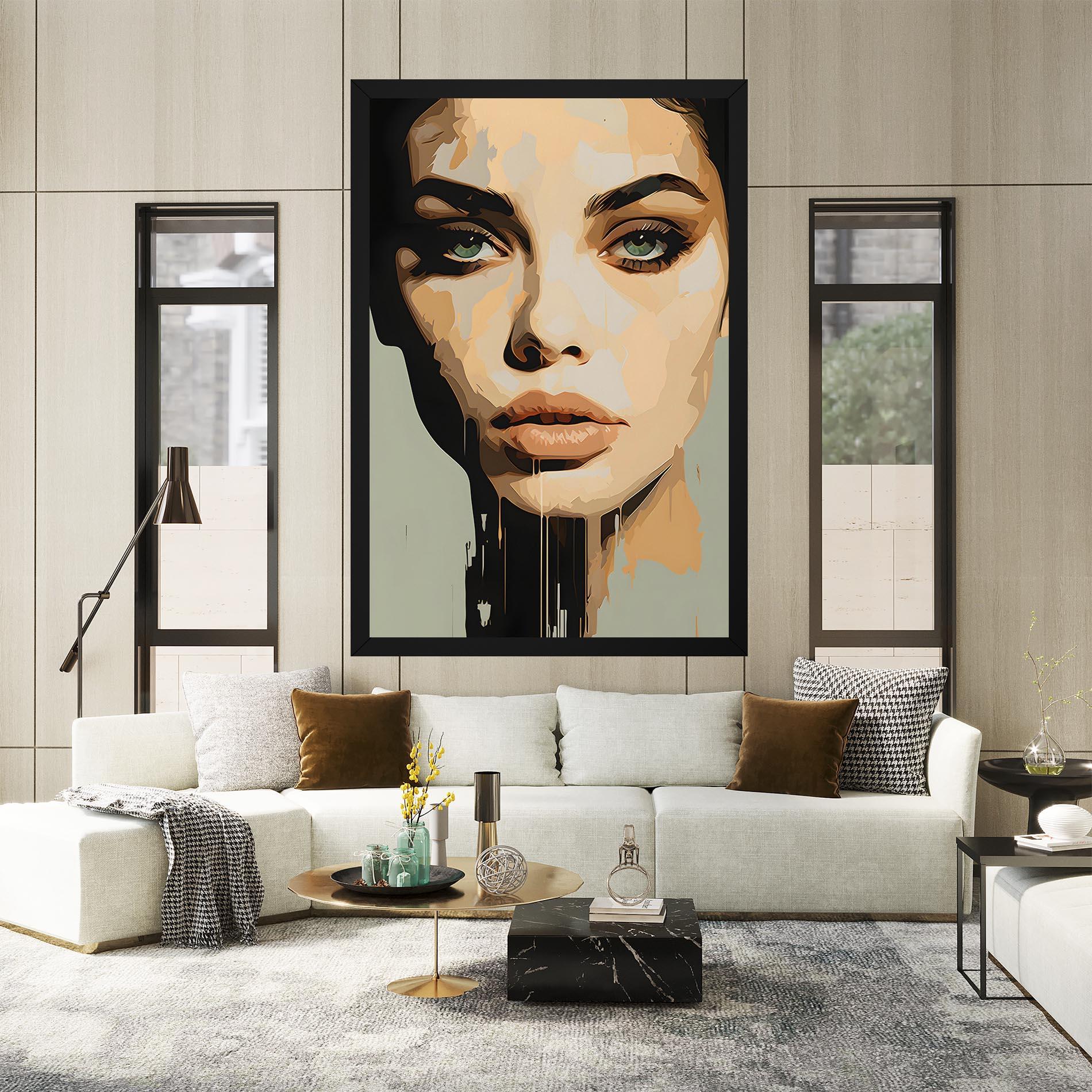 Vászonkép Apologetic Face mockup 2