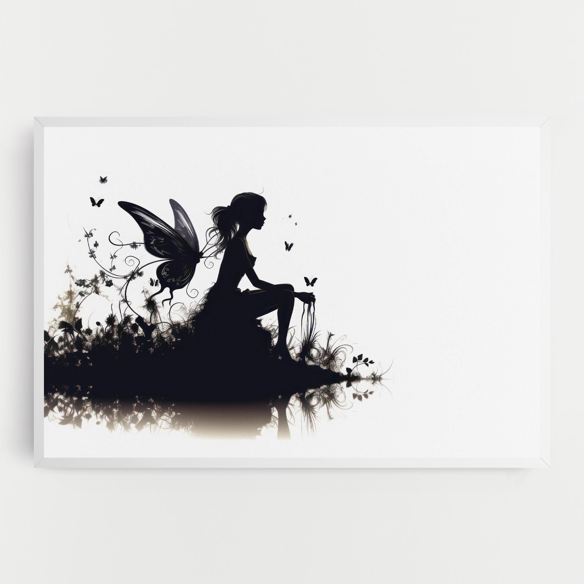 Butterfly Woman Shilouette mockup 0