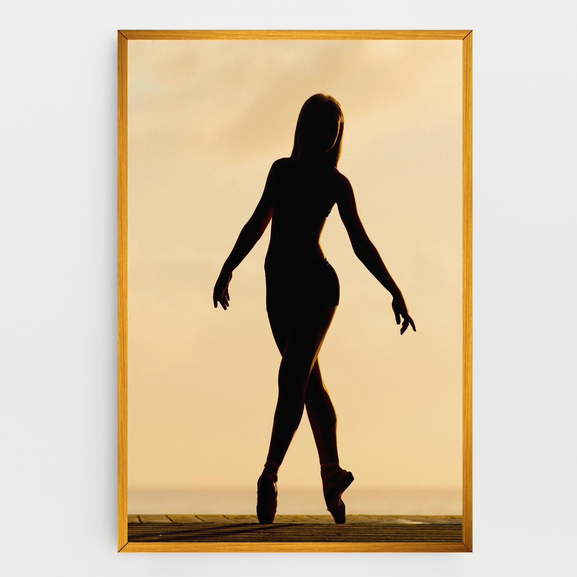 Vászonkép Ballet On Cream mockup 0