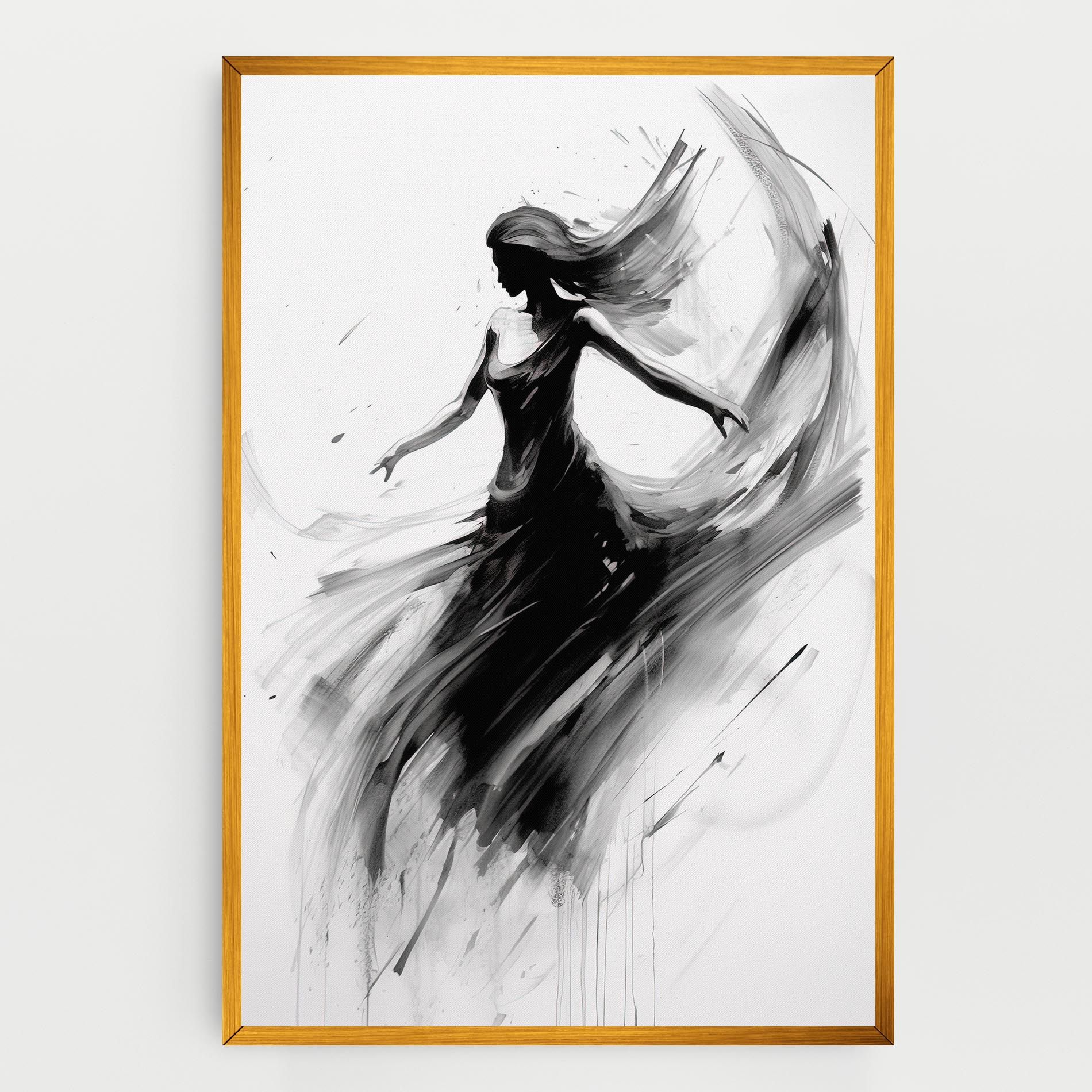 Dancing Woman Drawn mockup 0