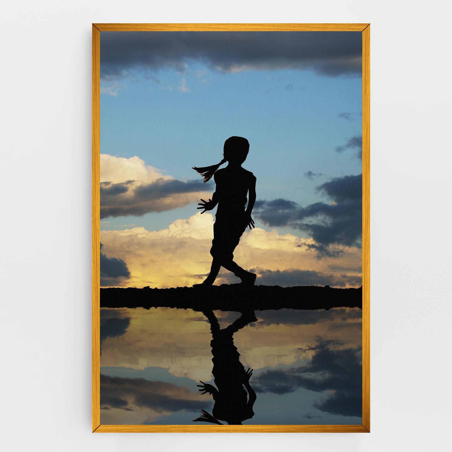 Little Girl Jumping mockup 0