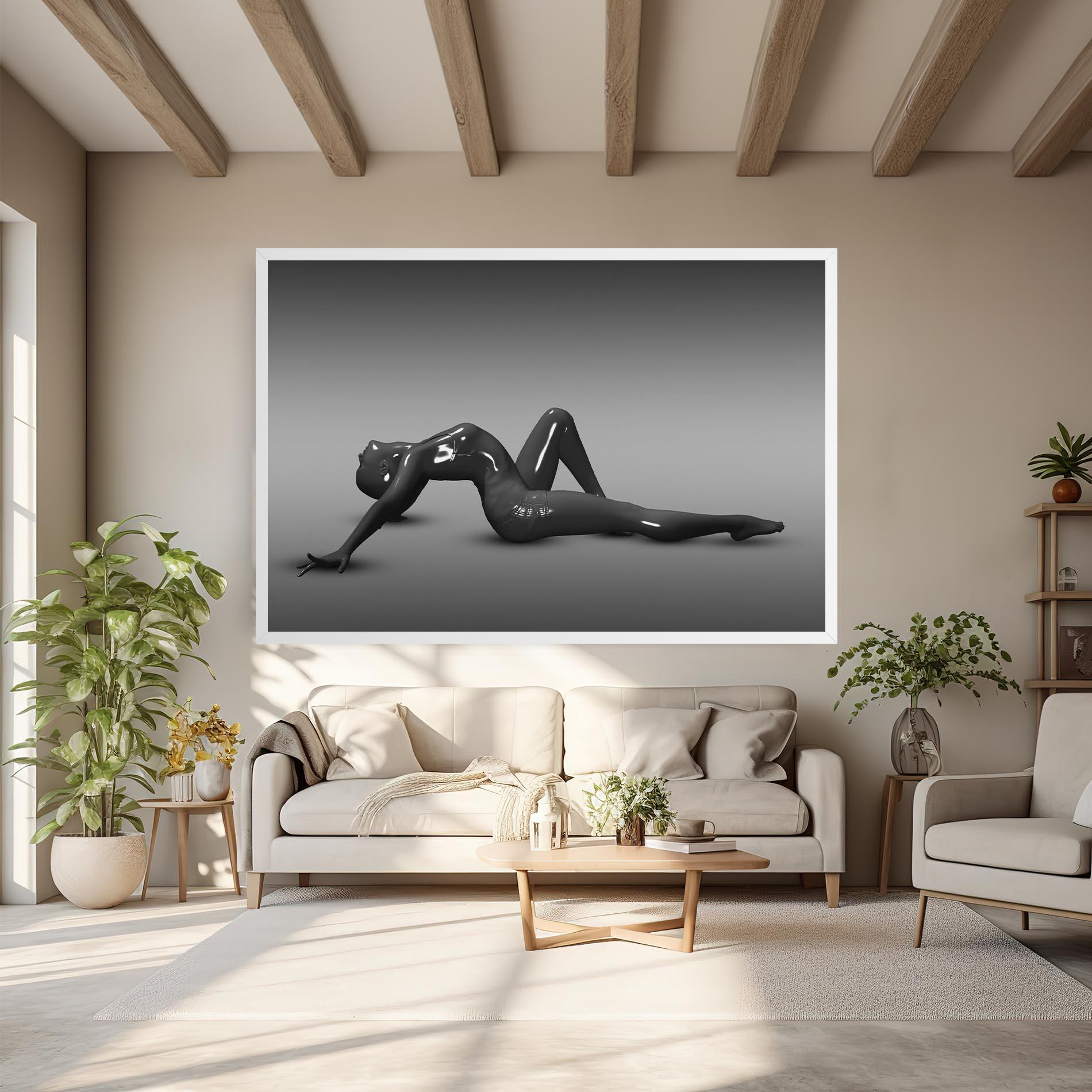 Vászonkép 3d Black Female mockup 6