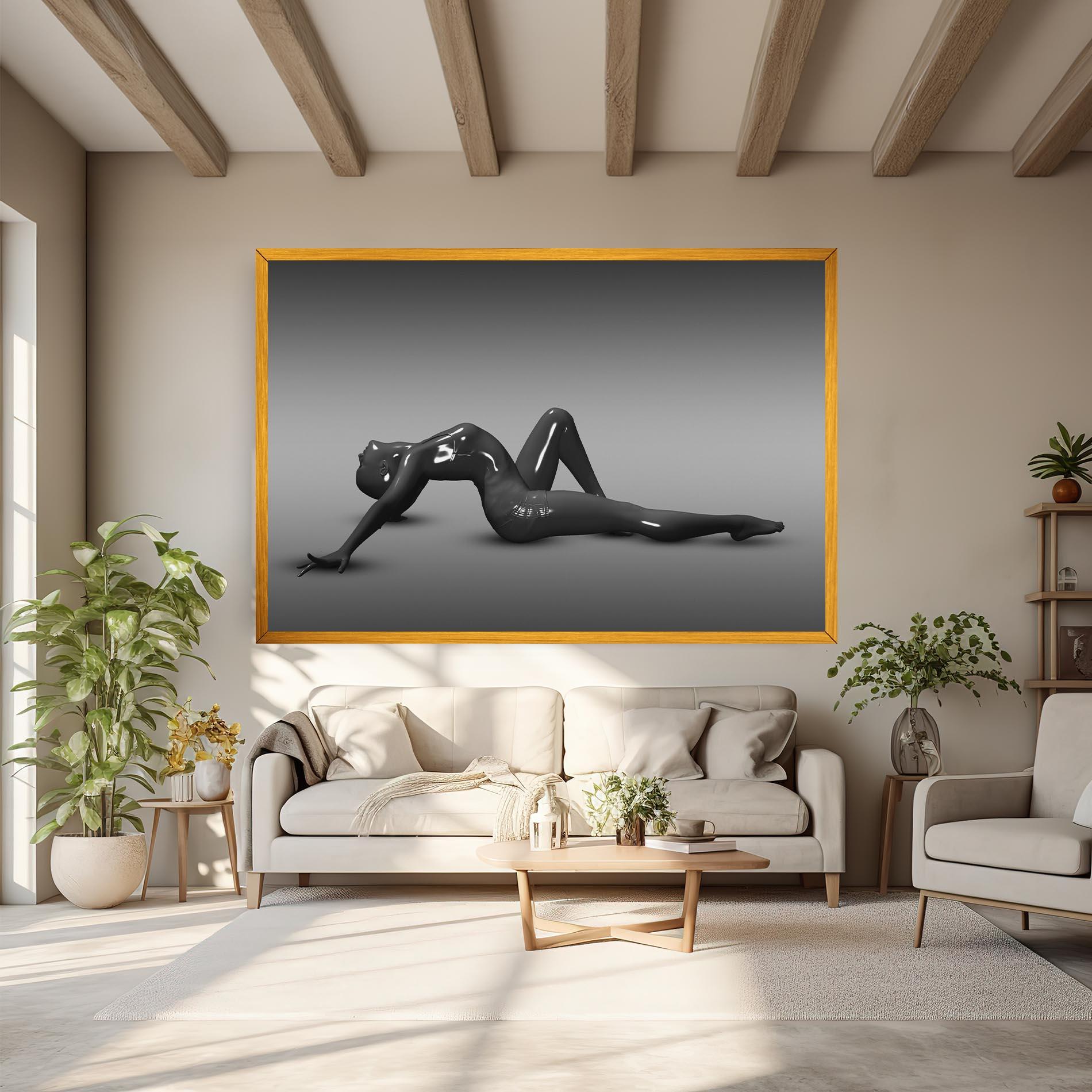 Vászonkép 3d Black Female mockup 6