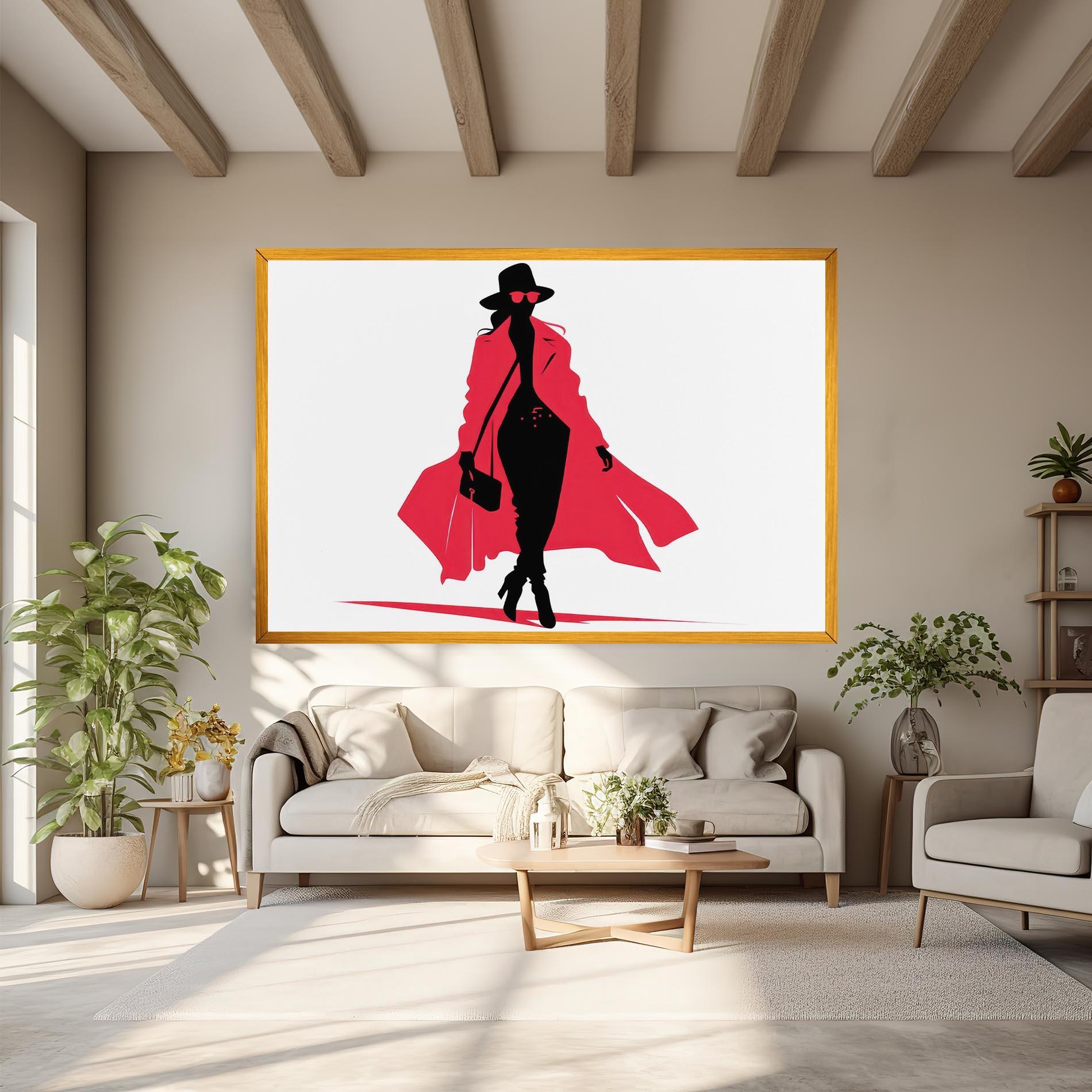 Vászonkép Pink Outfit Woman mockup 6