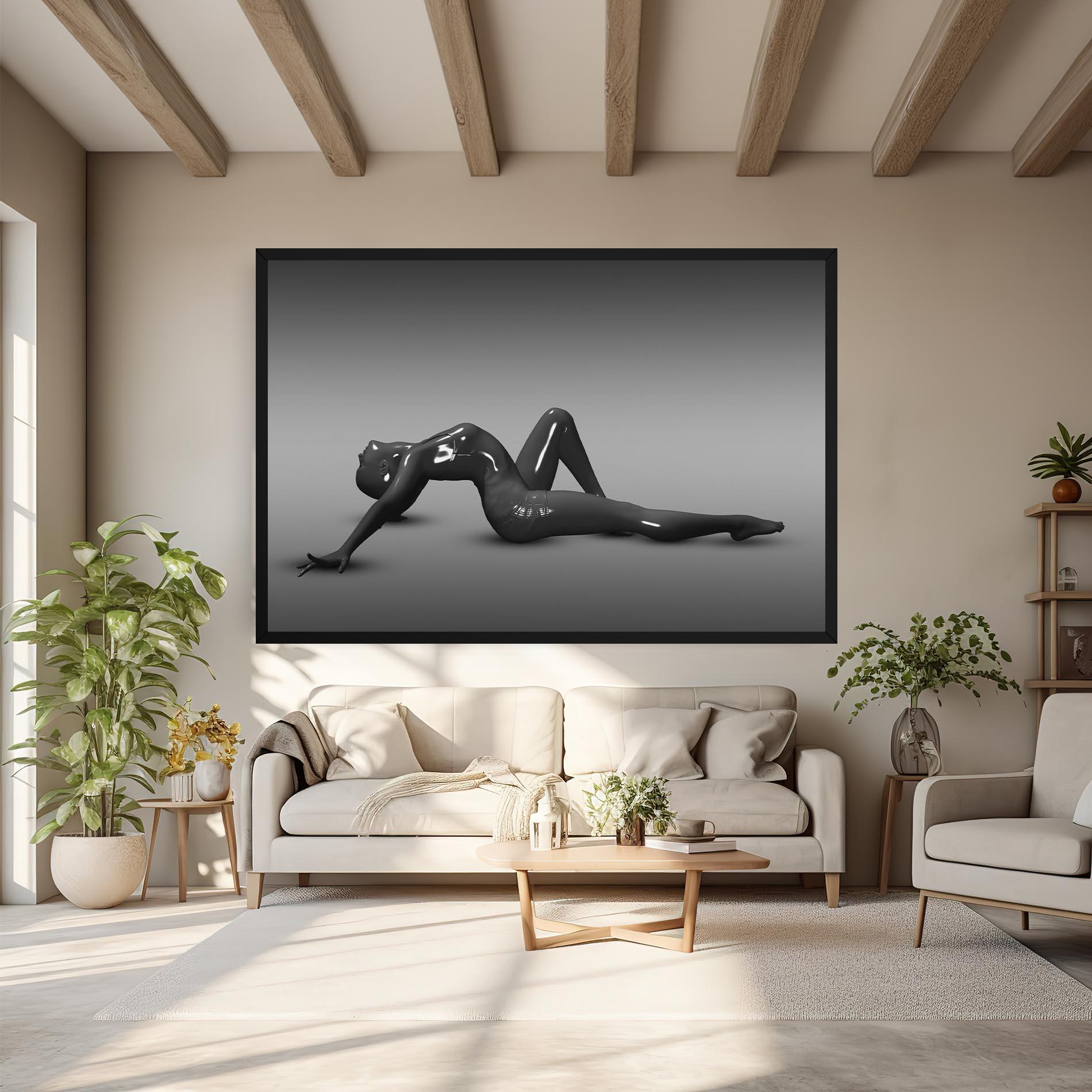 Vászonkép 3d Black Female mockup 6