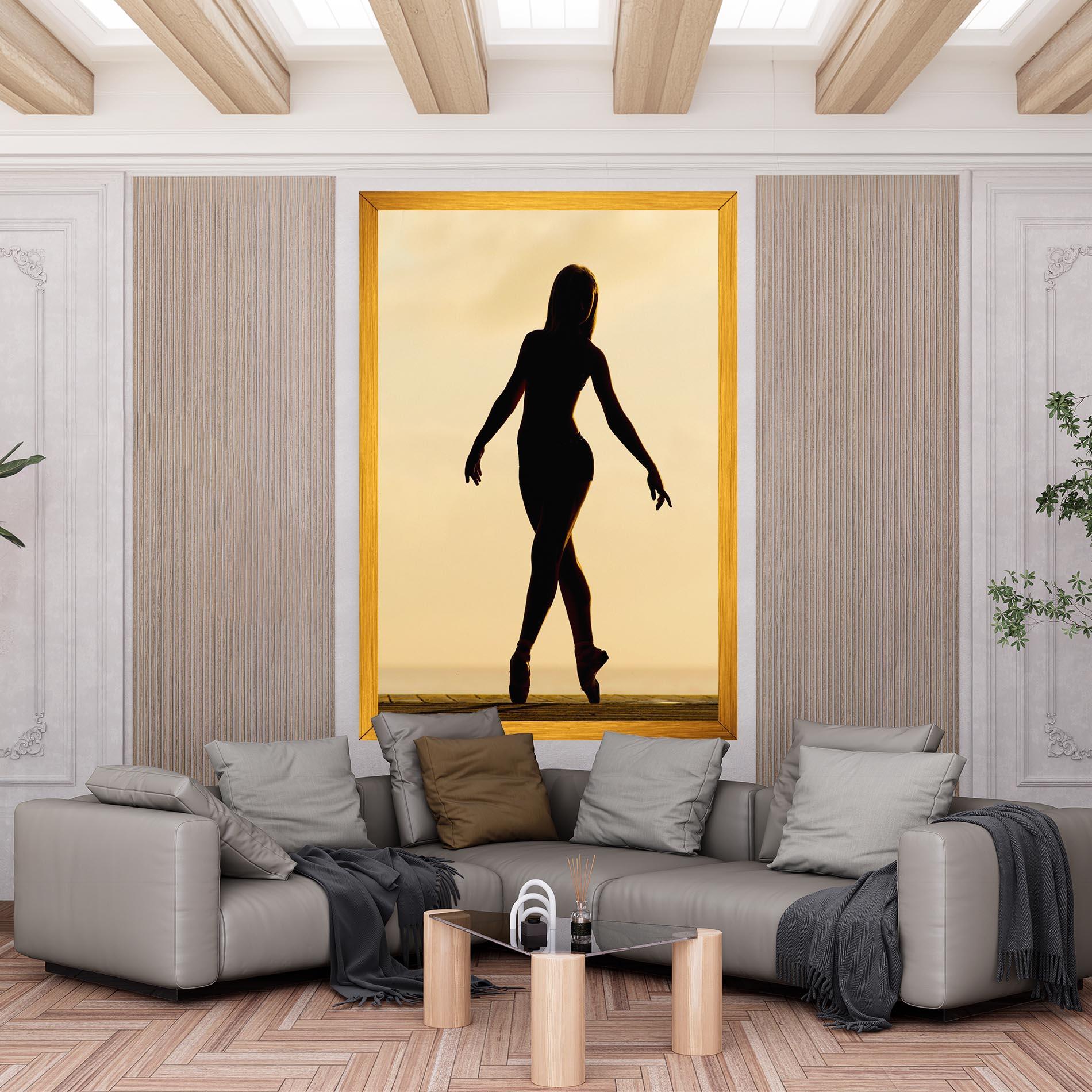 Vászonkép Ballet On Cream mockup 6