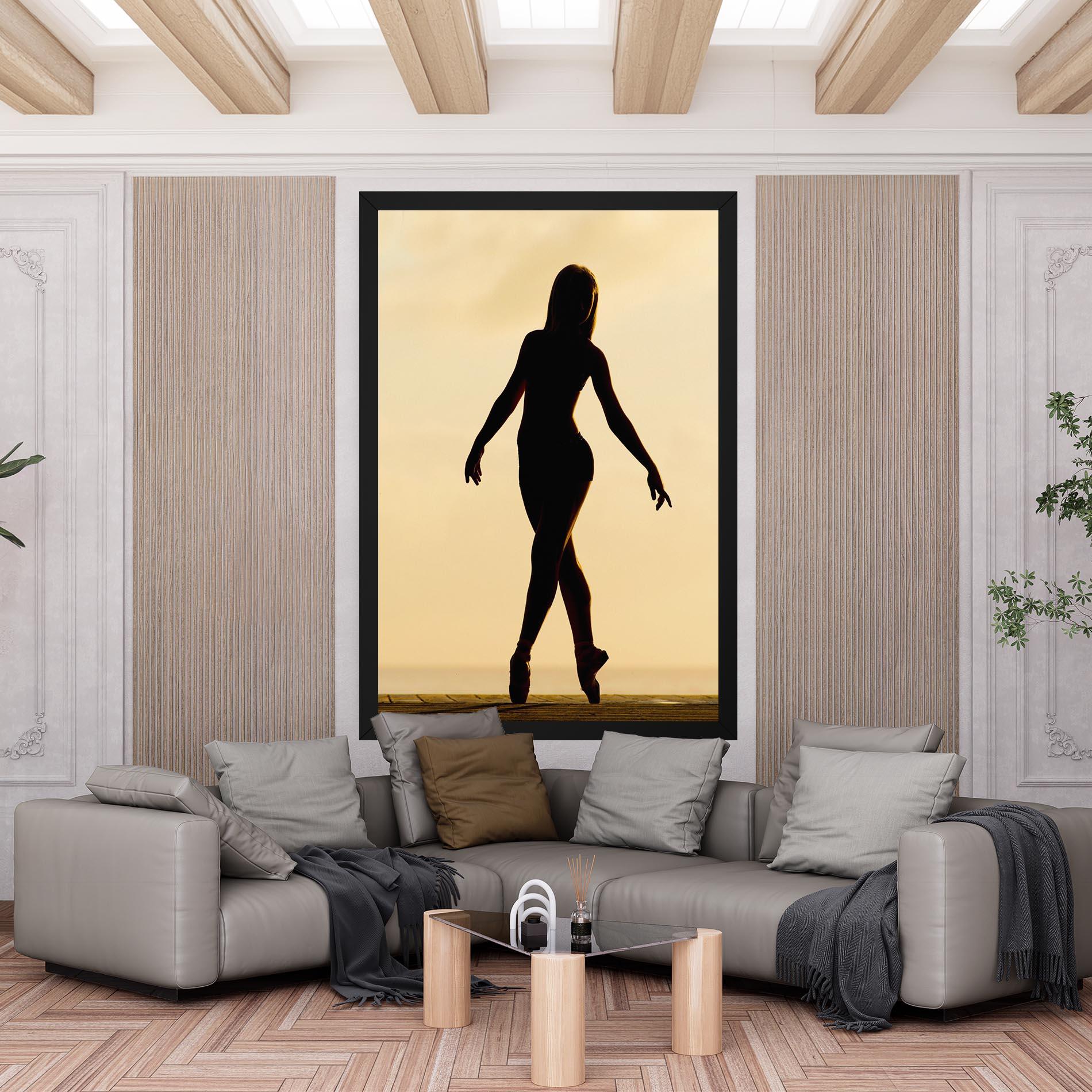 Vászonkép Ballet On Cream mockup 6