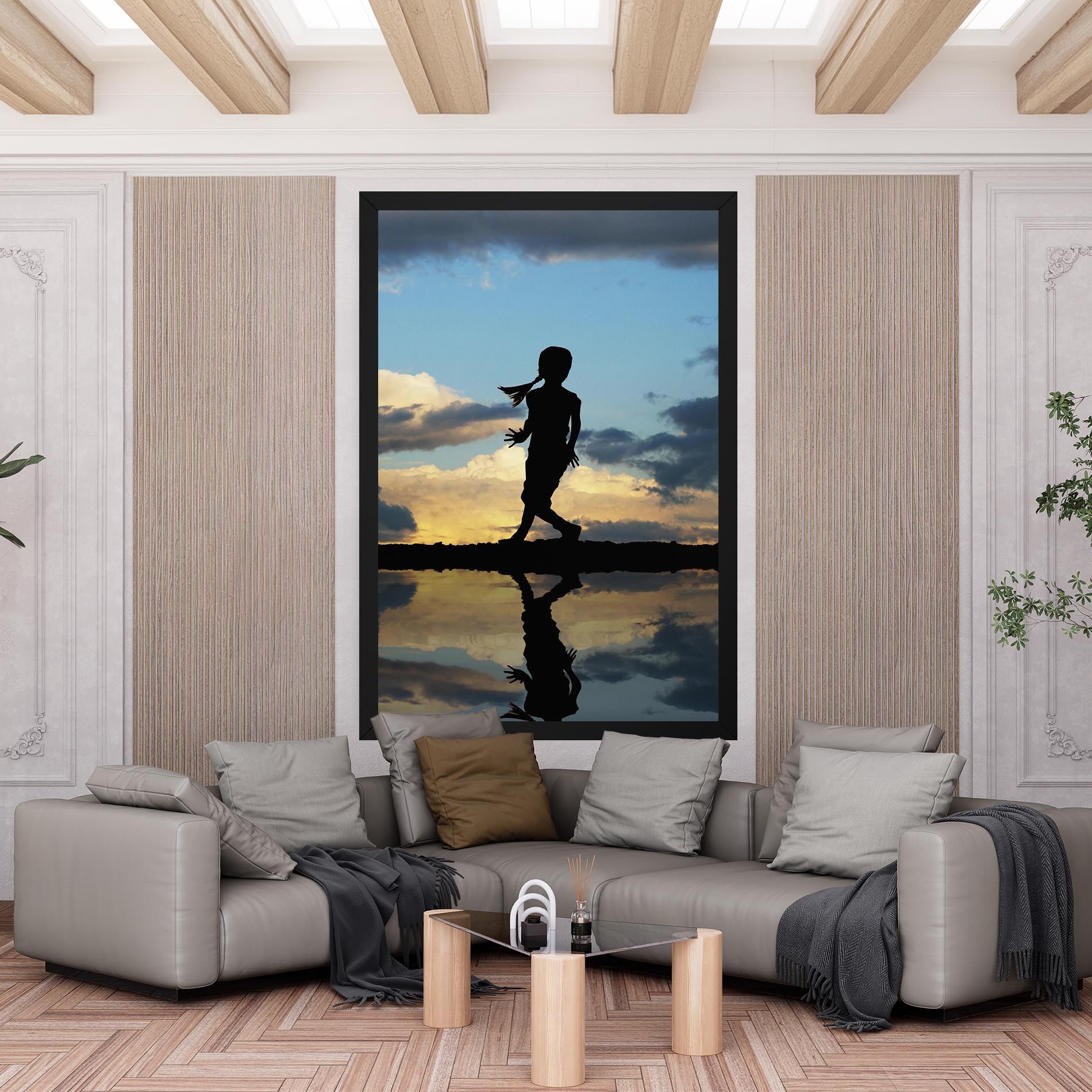 Little Girl Jumping mockup 6