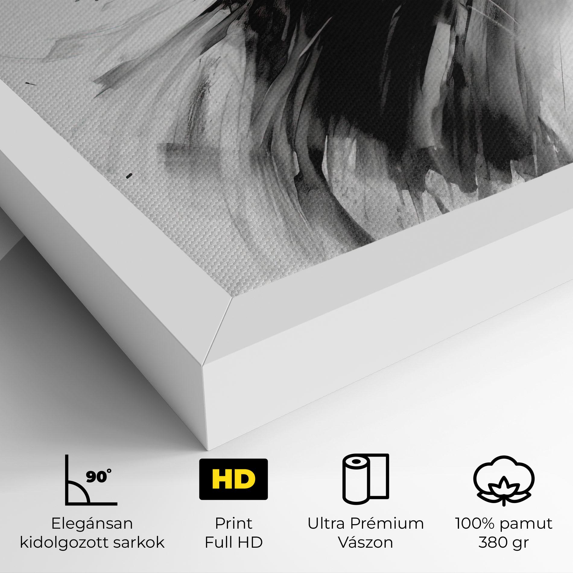 Vászonkép Dancing Woman Drawn mockup 4