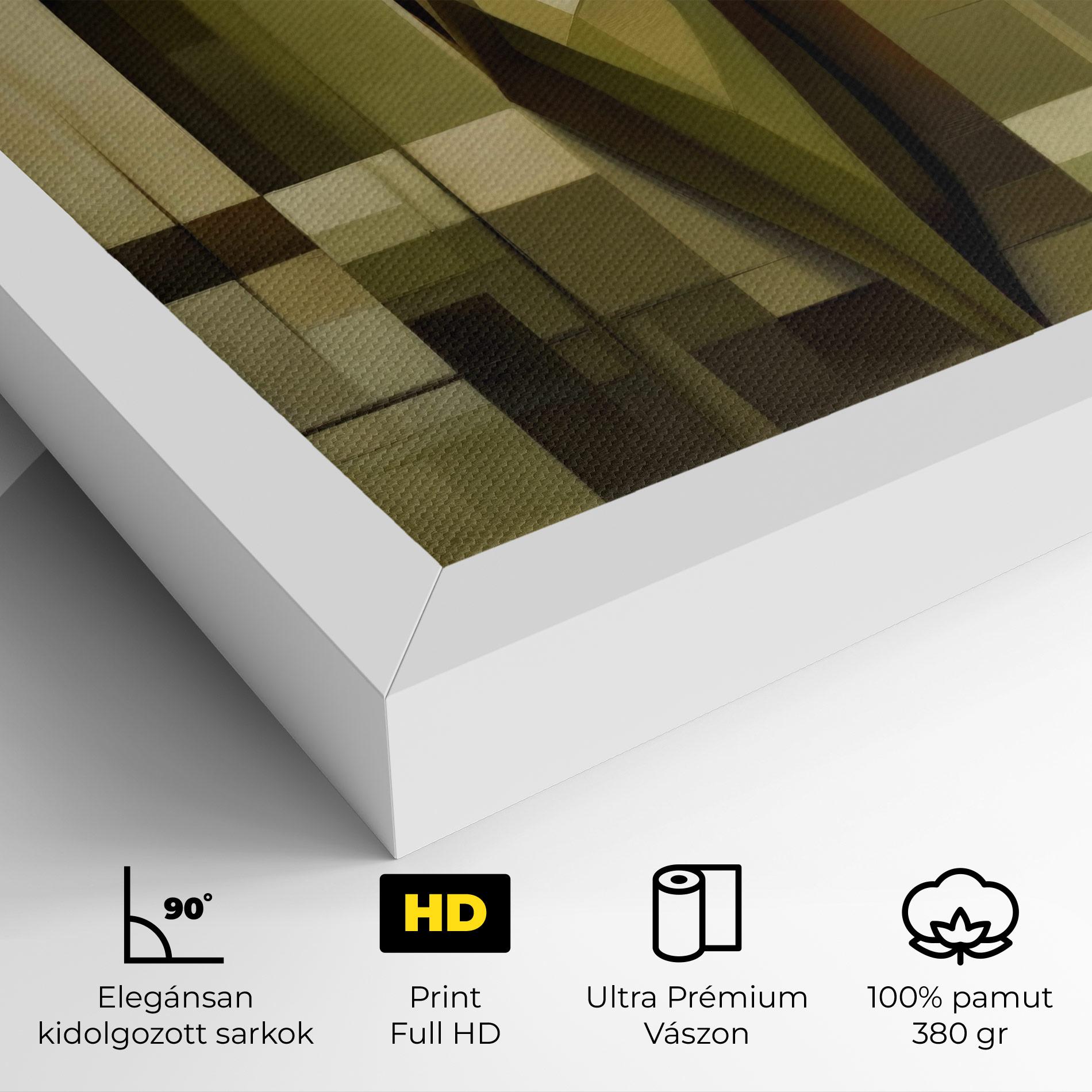 Vászonkép Olive Green Shilouete mockup 4