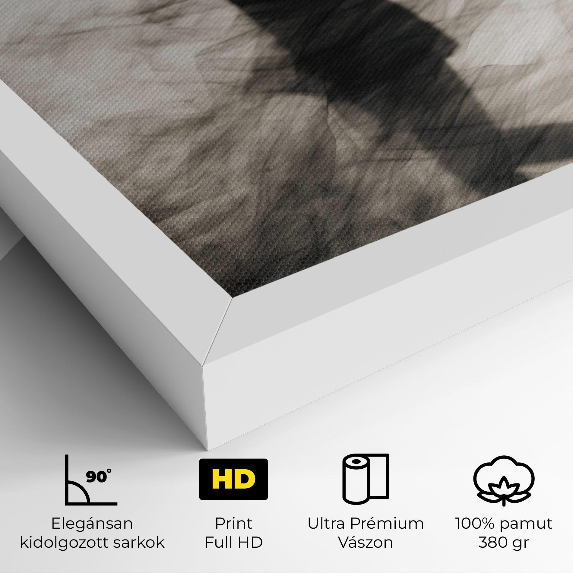 Vászonkép Smoke Girl Shilouette mockup 4