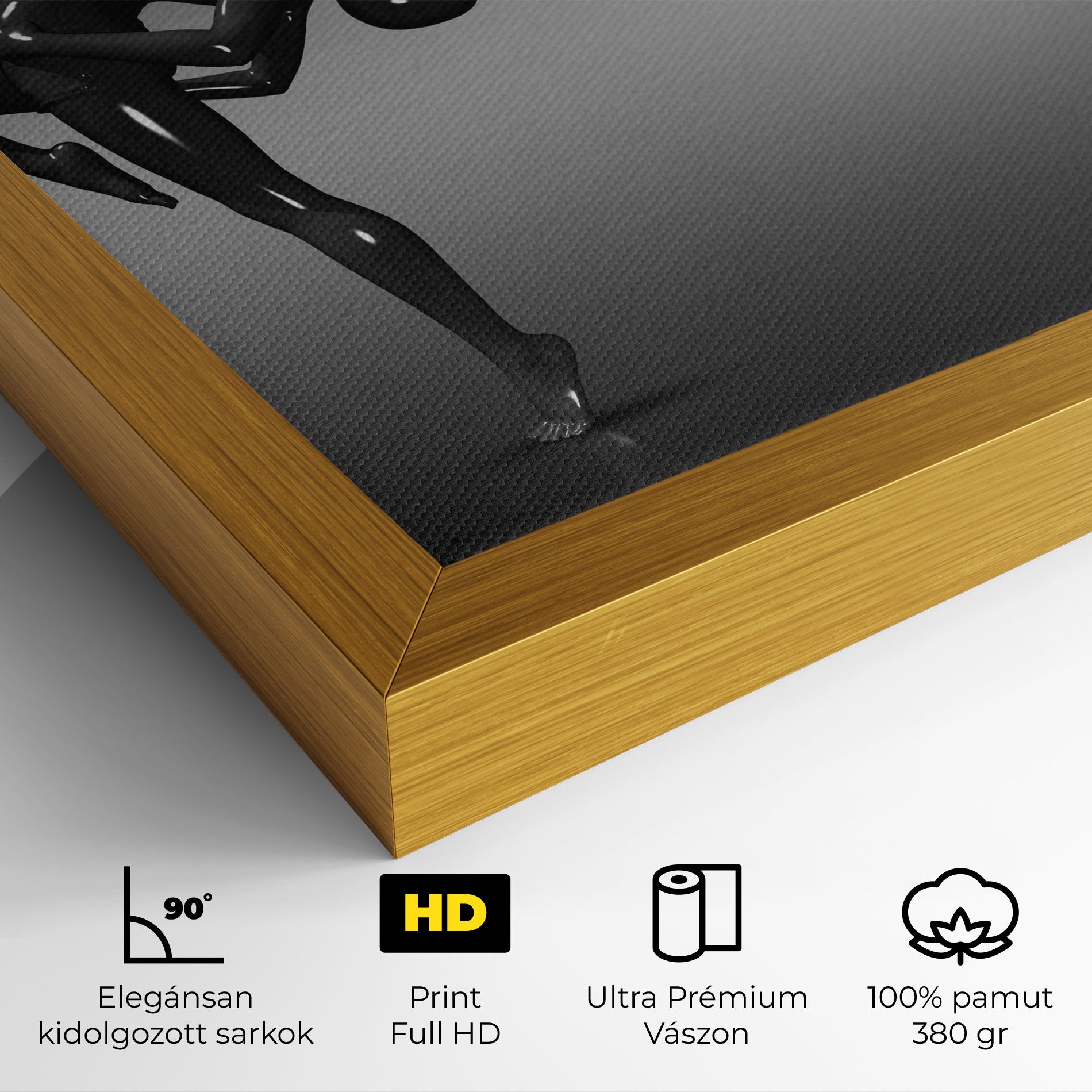 Black Glossy Female Dancer mockup 4