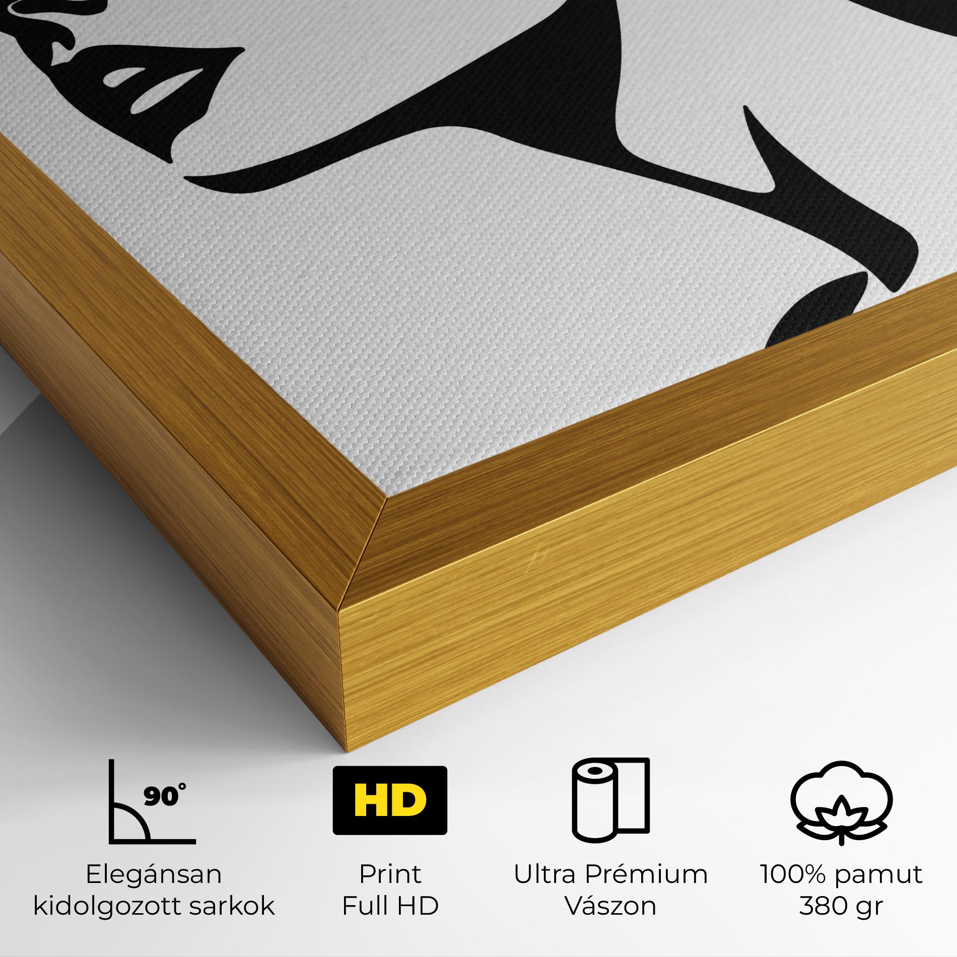 Vászonkép Eyeliner Shilouette mockup 4