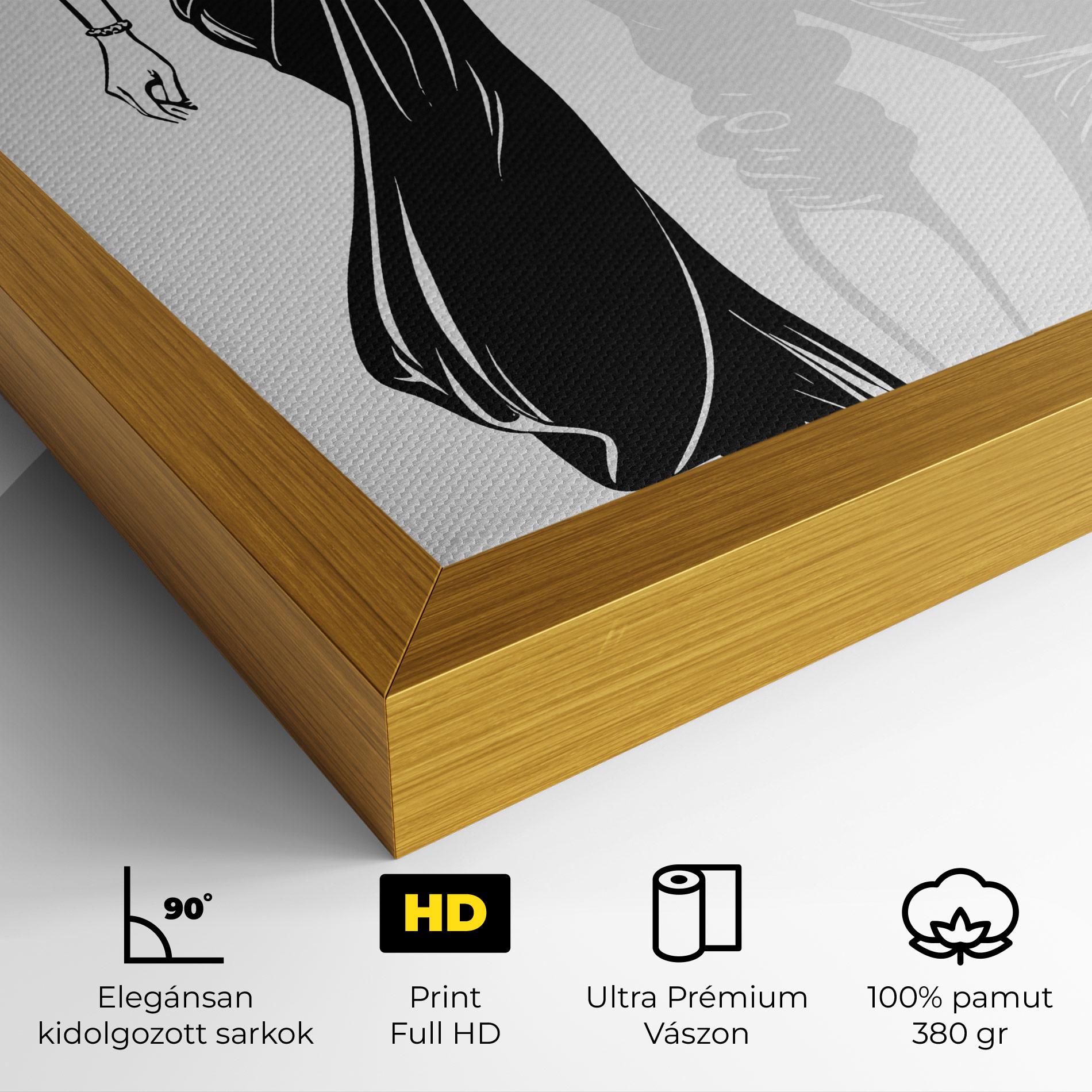 Vászonkép Lady Shilouette mockup 4