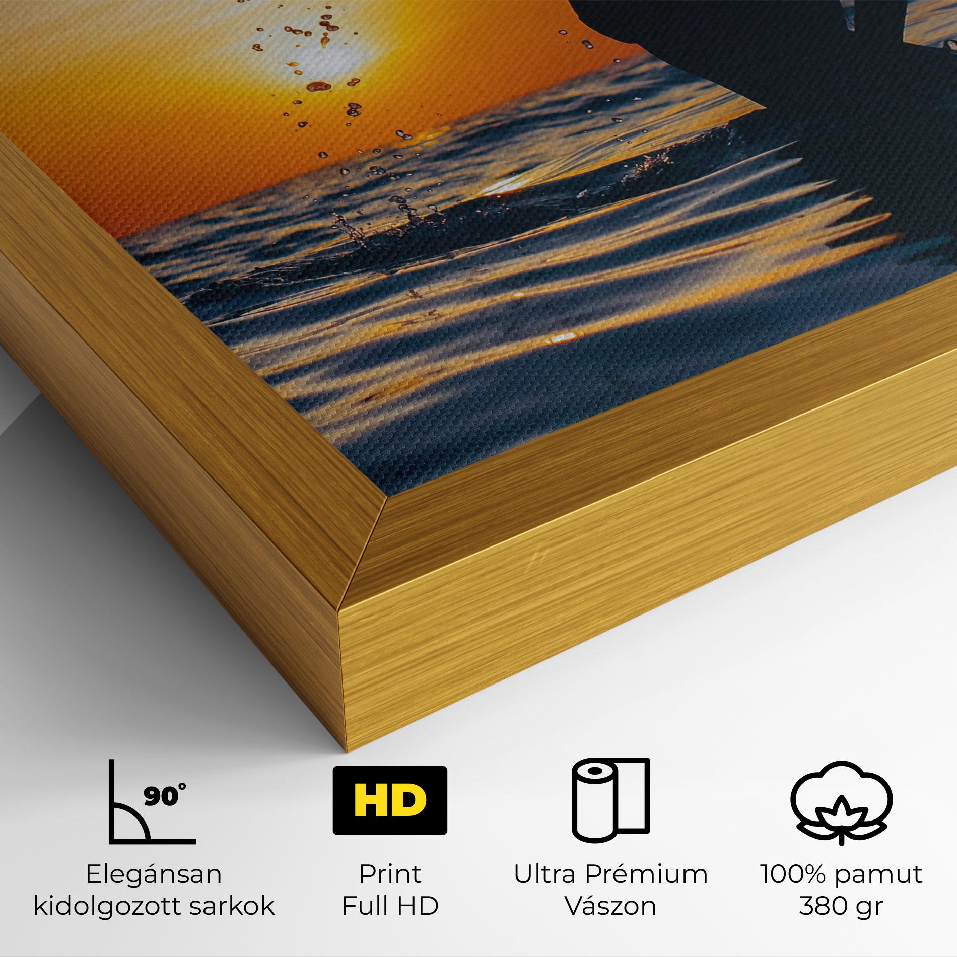 Vászonkép Ocean Woman Shilouette mockup 4