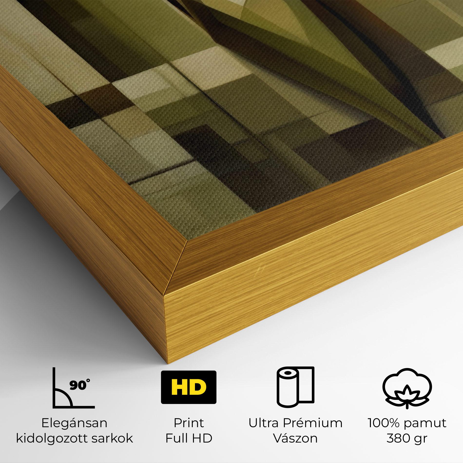 Vászonkép Olive Green Shilouete mockup 4