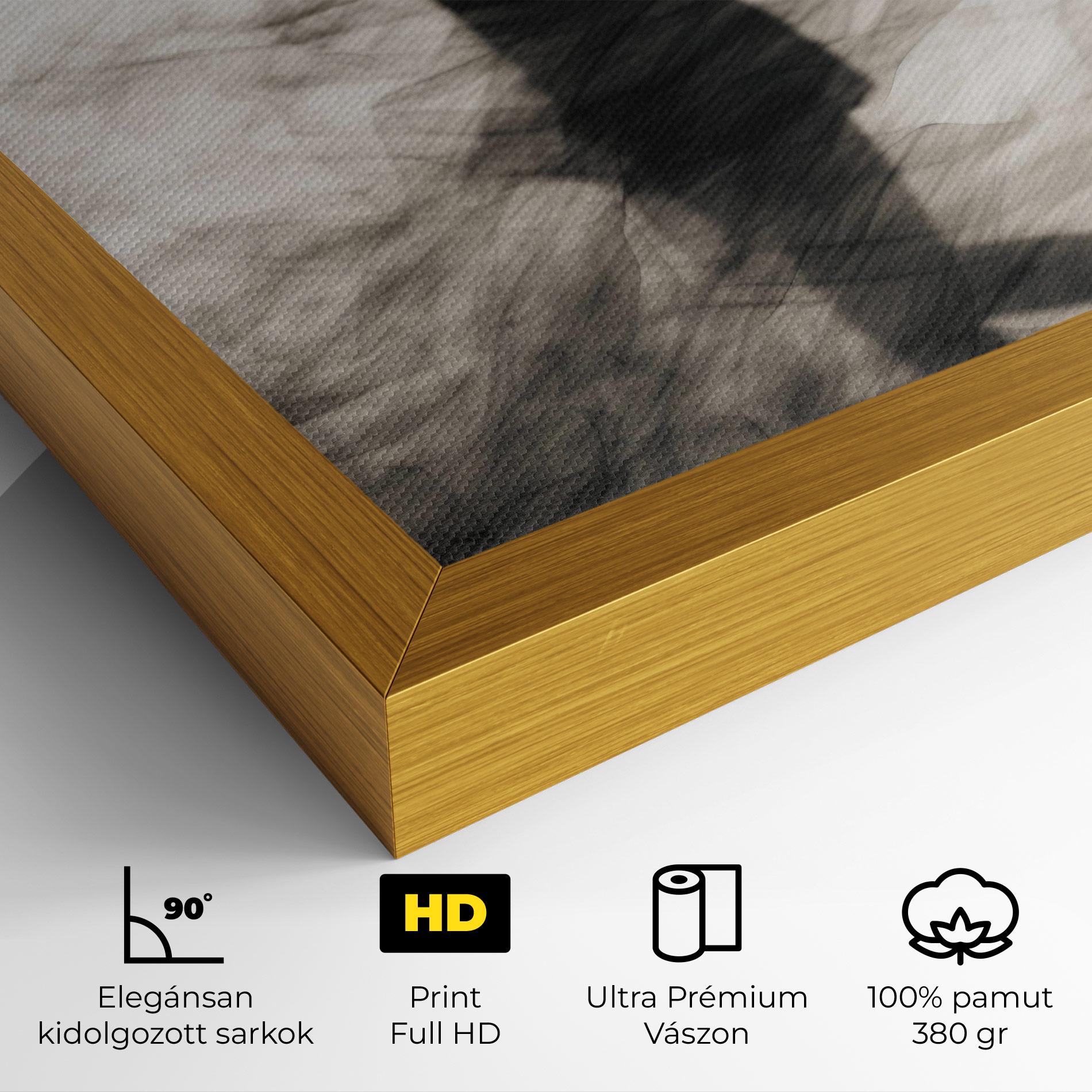 Vászonkép Smoke Girl Shilouette mockup 4