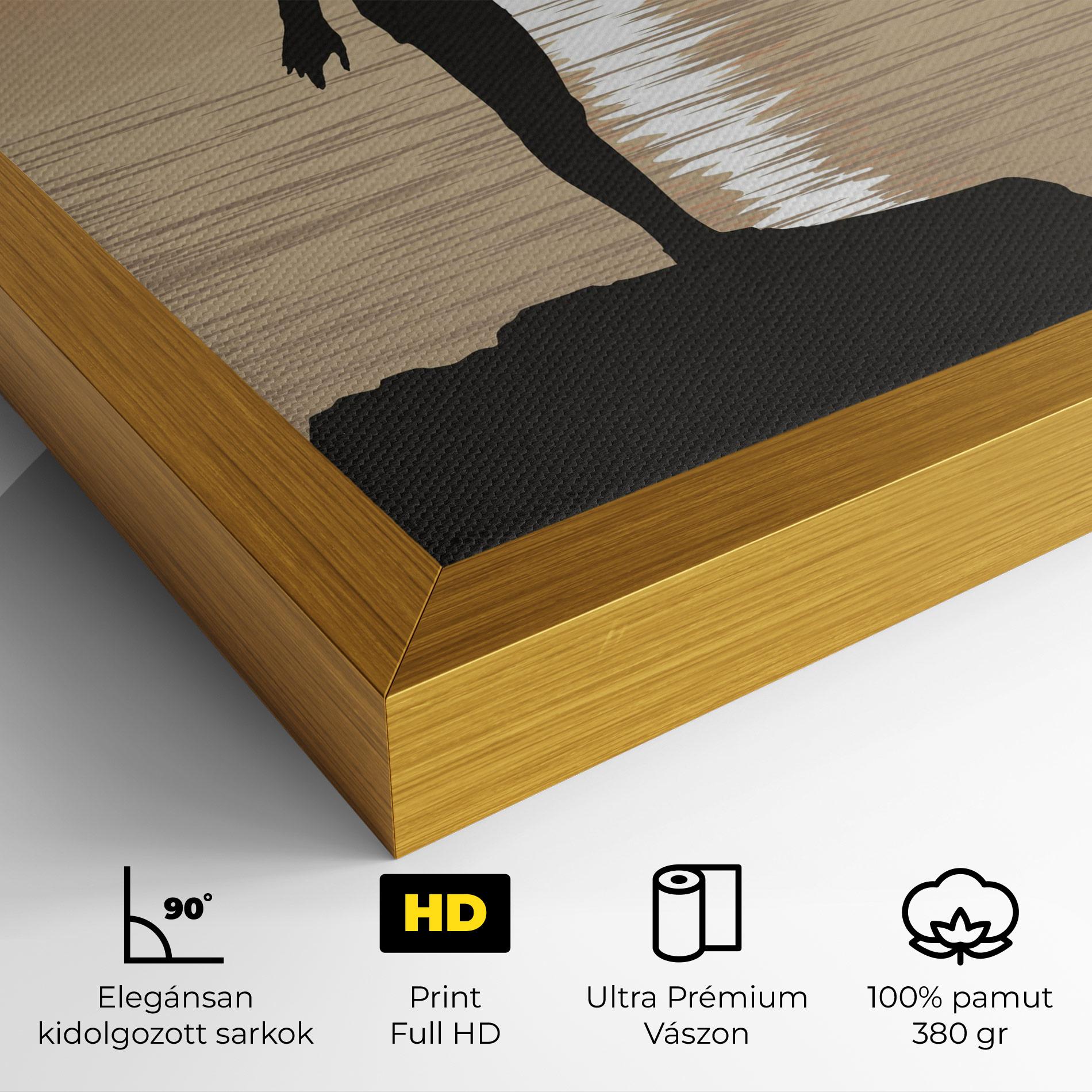 Vászonkép Water Girl Shilouette mockup 4