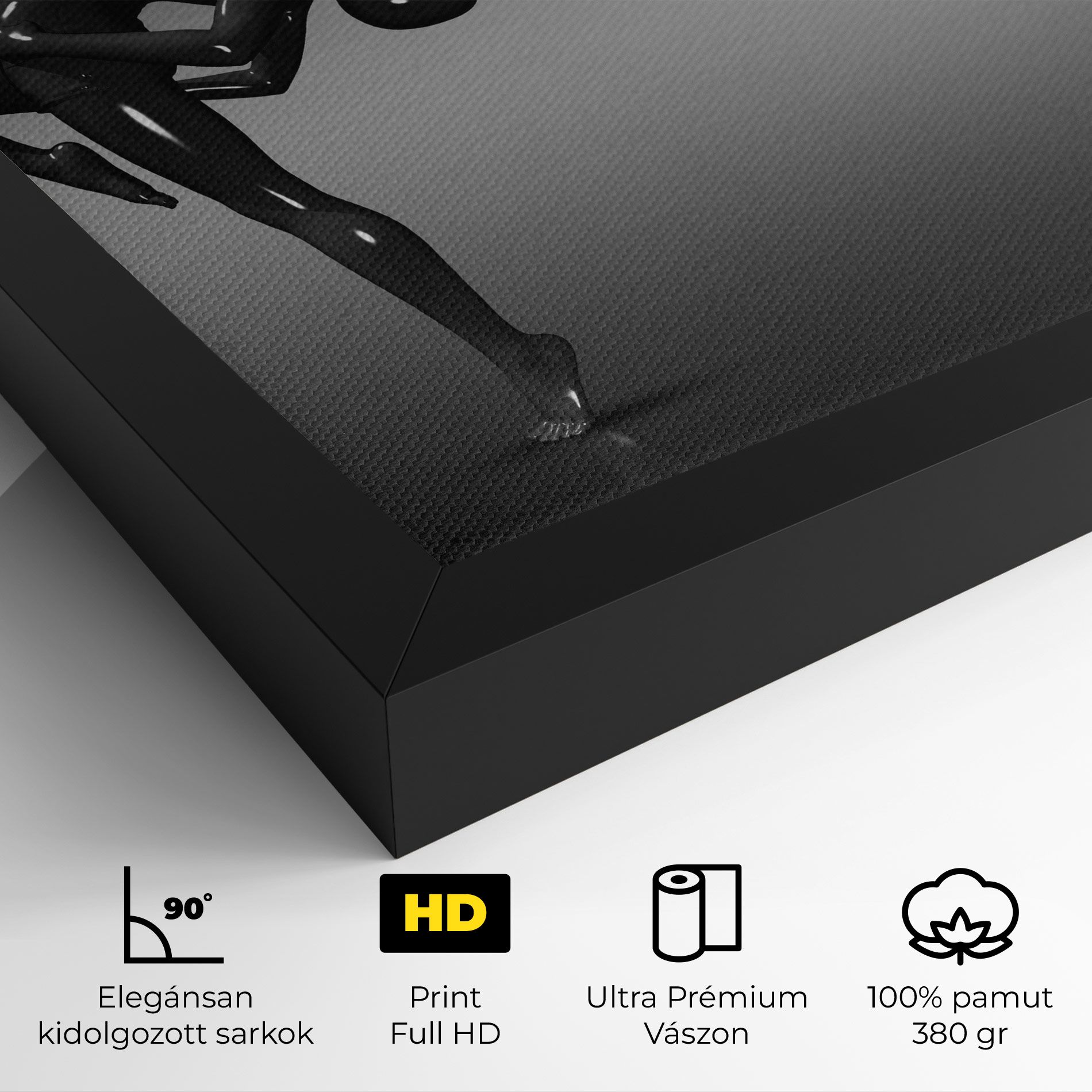 Black Glossy Female Dancer mockup 4