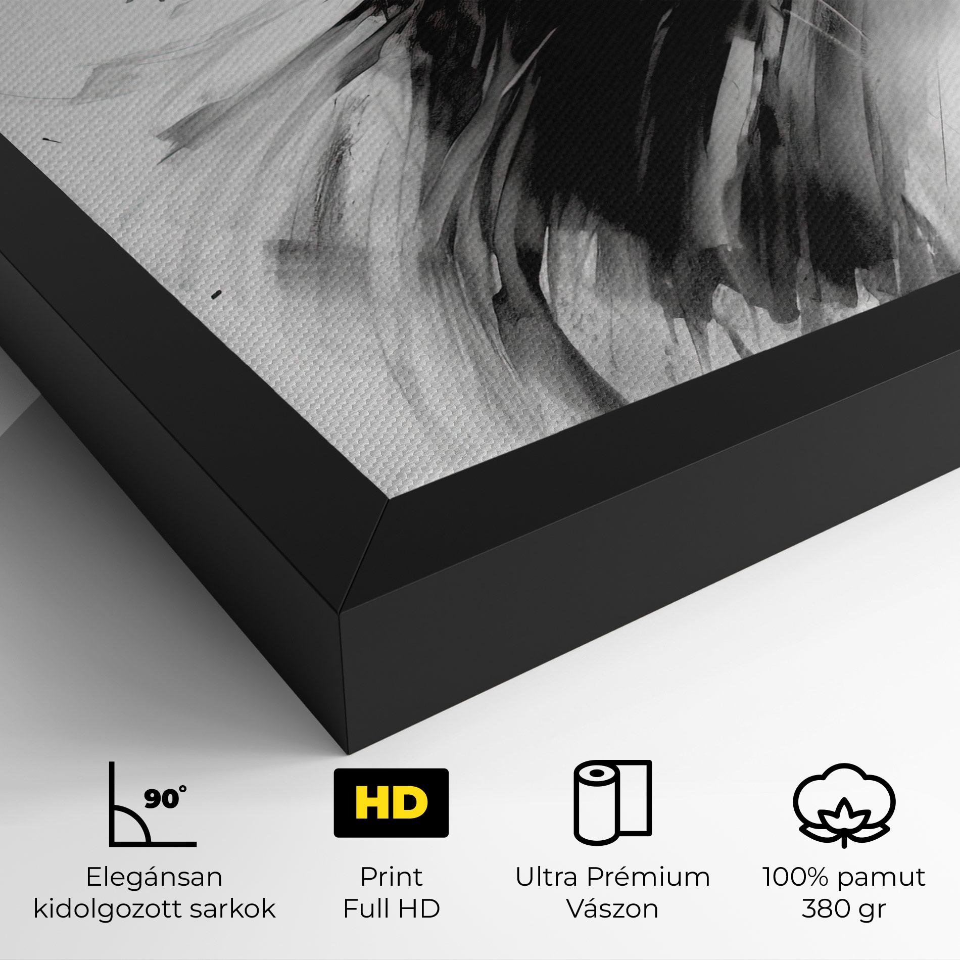 Vászonkép Dancing Woman Drawn mockup 4