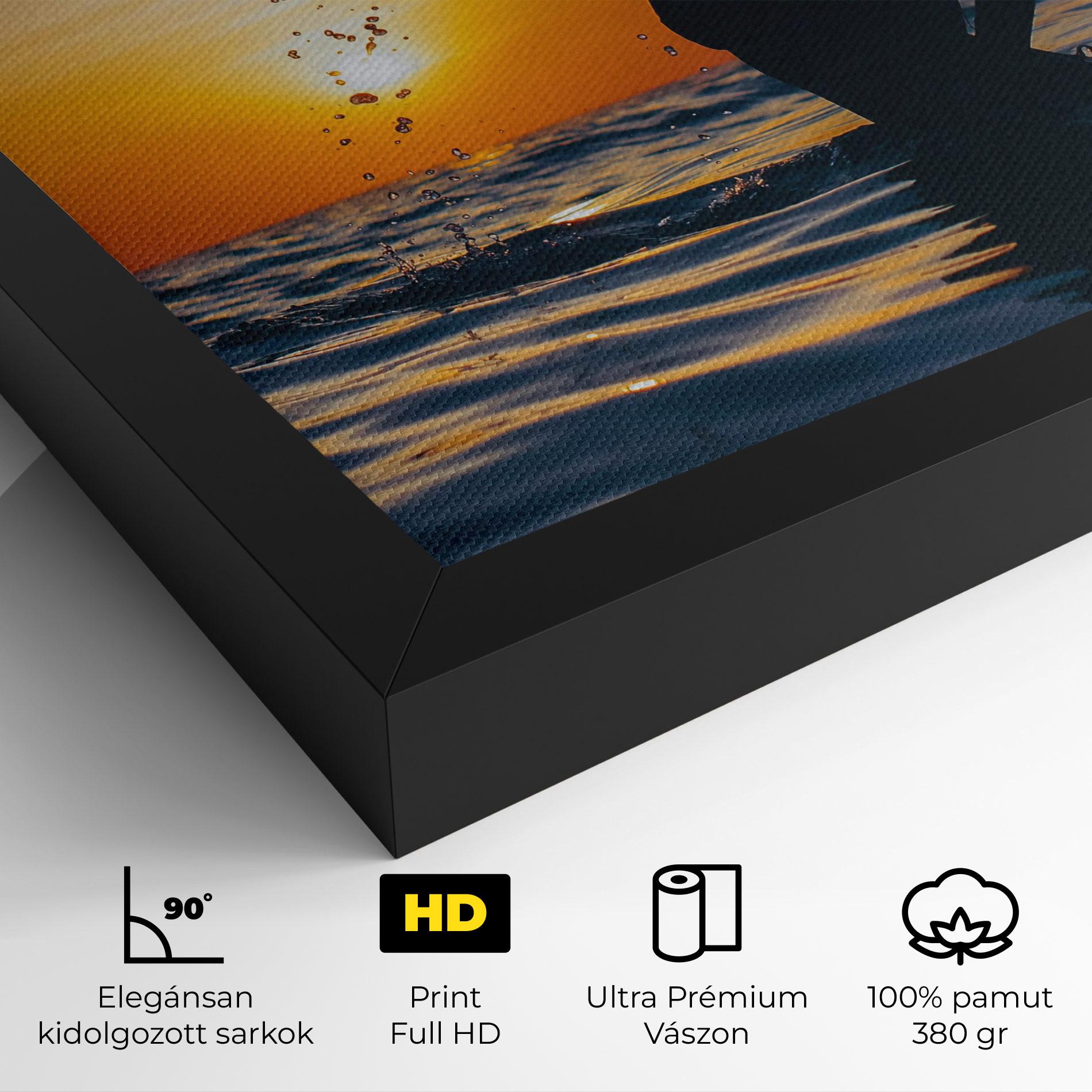 Vászonkép Ocean Woman Shilouette mockup 4