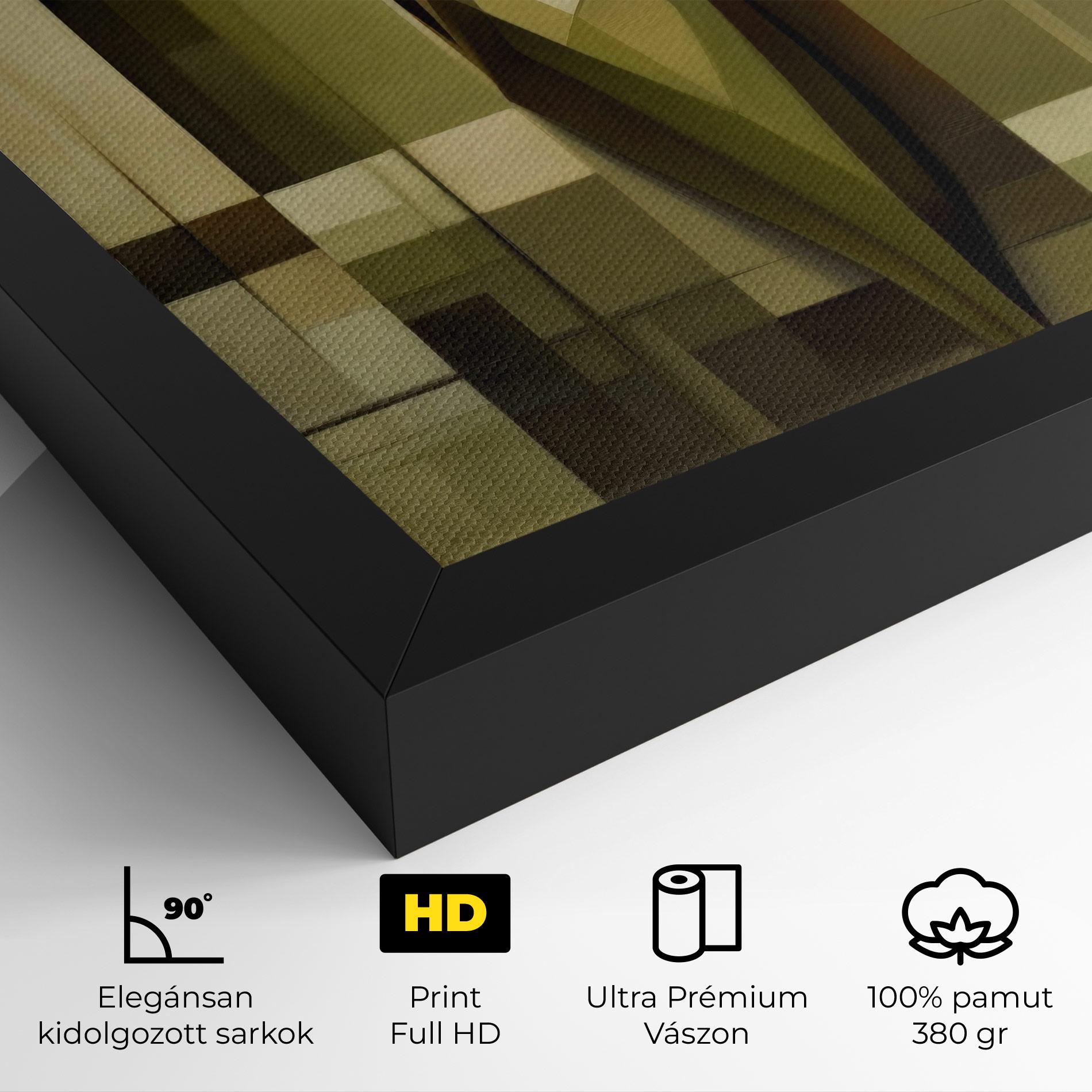 Vászonkép Olive Green Shilouete mockup 4