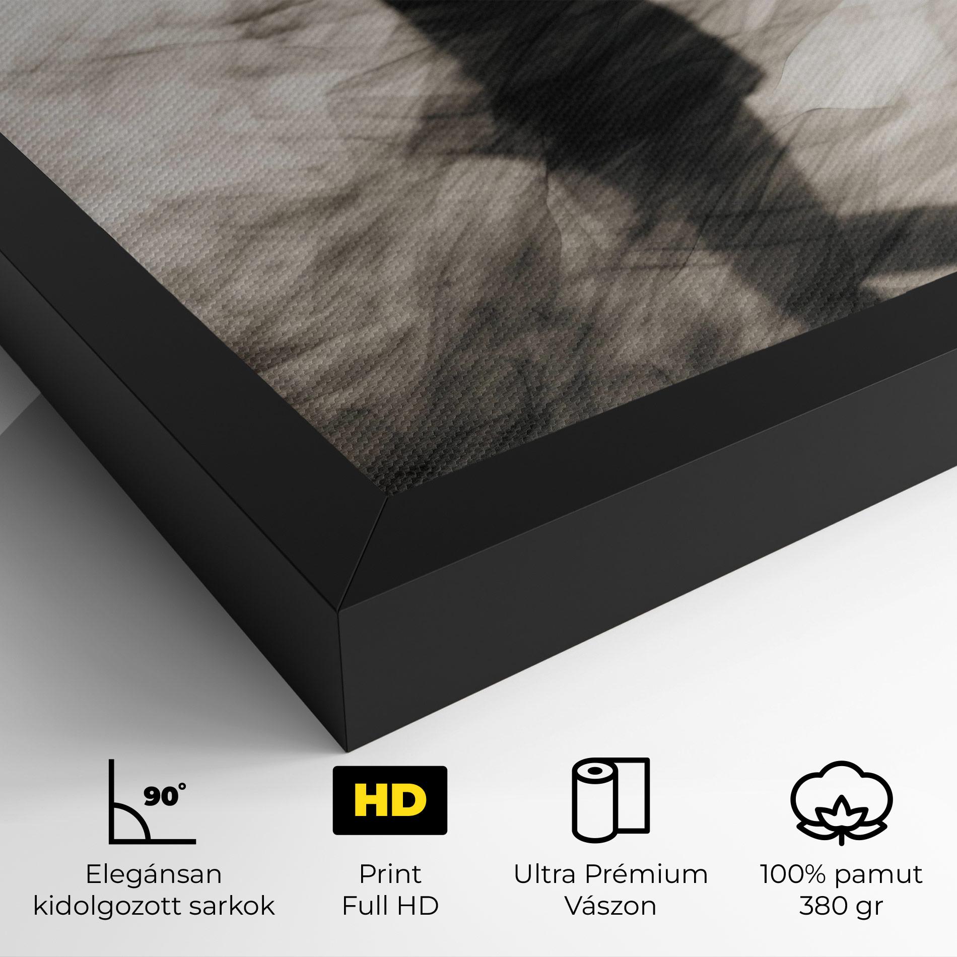 Vászonkép Smoke Girl Shilouette mockup 4