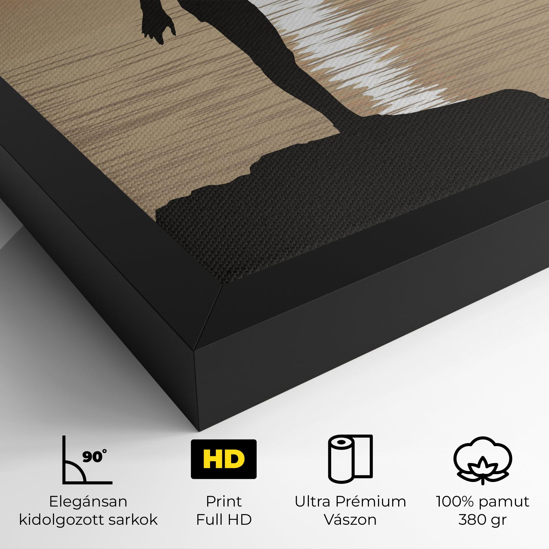 Vászonkép Water Girl Shilouette mockup 4