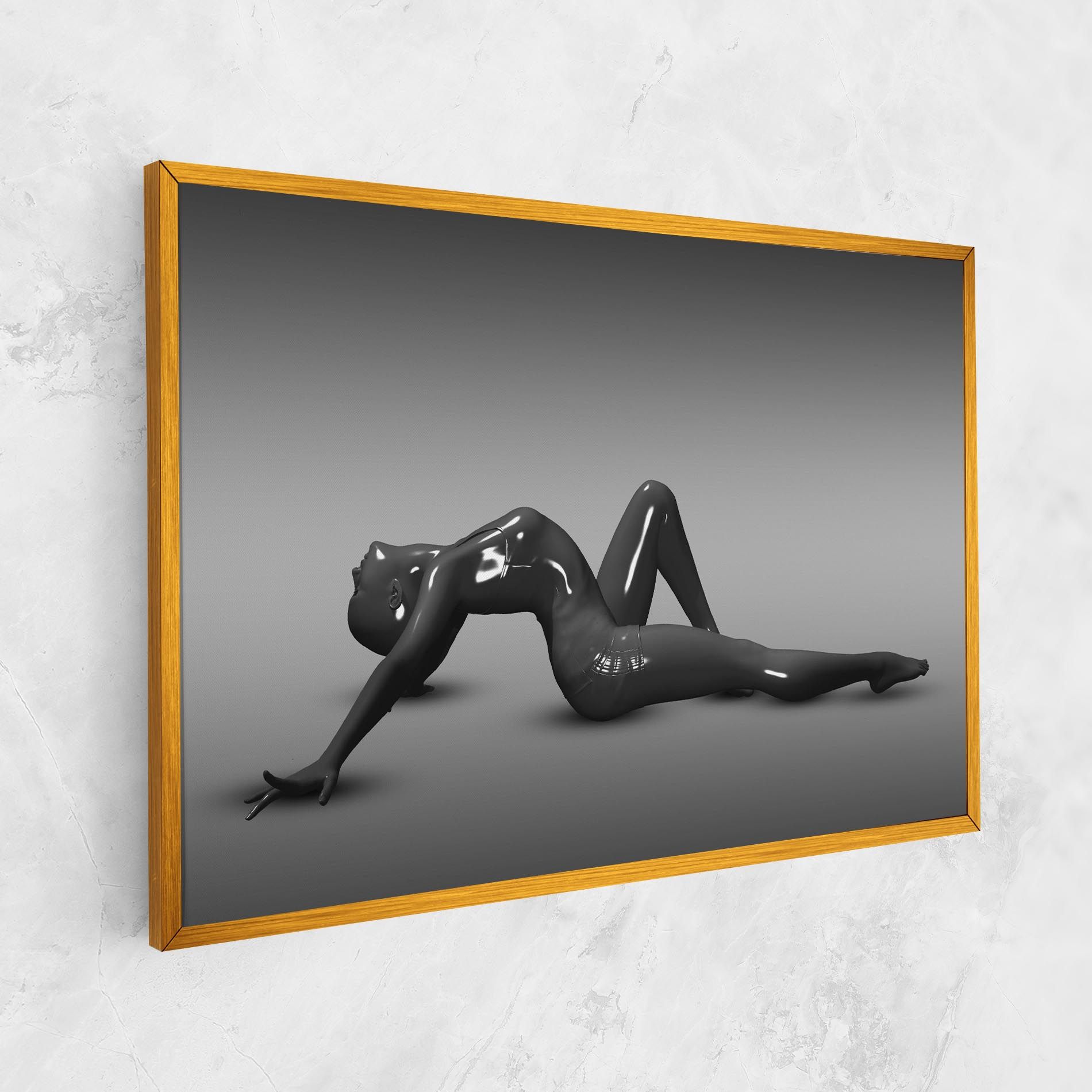 3d Black Female mockup 1