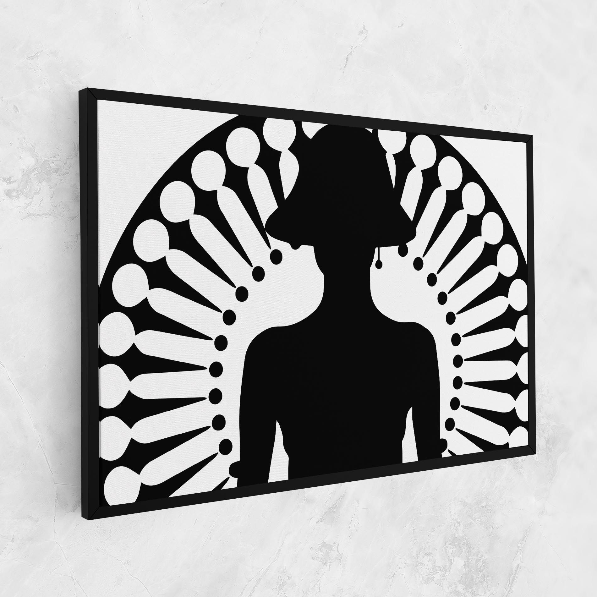 Black Shilouette Lady mockup 1