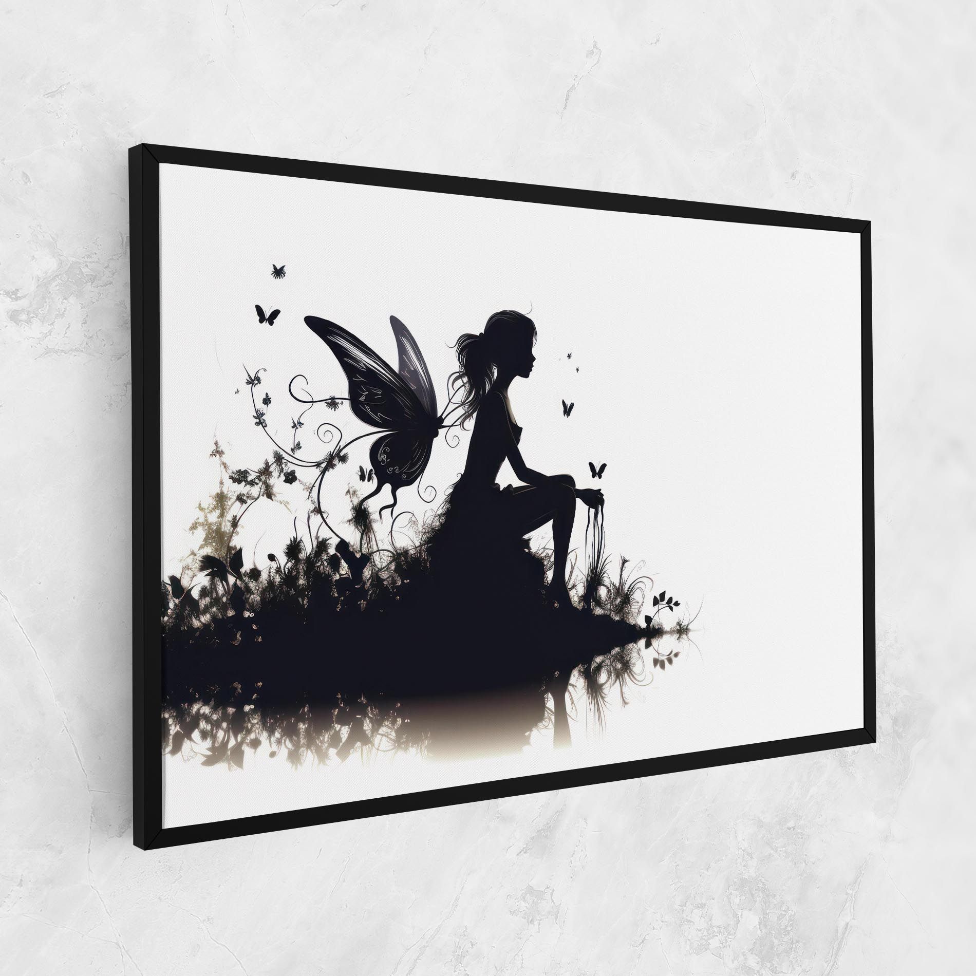 Butterfly Woman Shilouette mockup 1