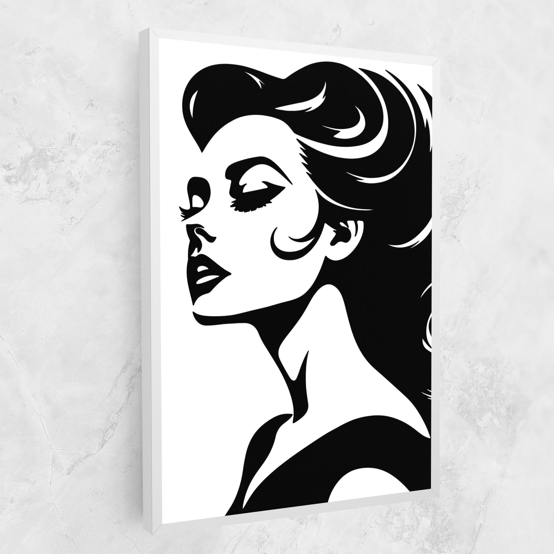 Vászonkép Eyeliner Shilouette mockup 1