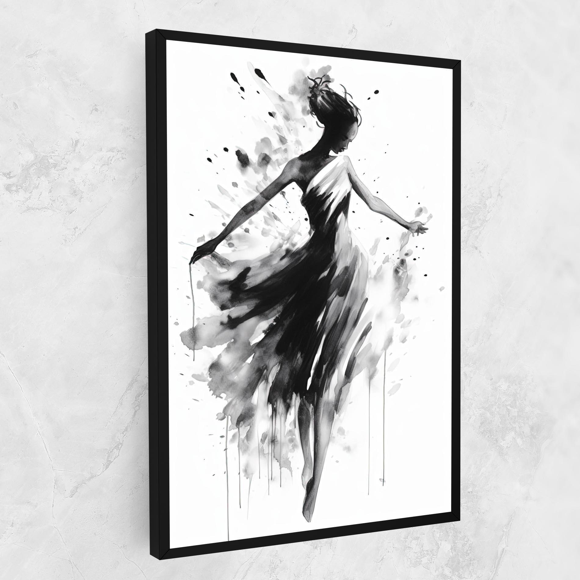 Vászonkép Beautiful Dancing Woman mockup 1