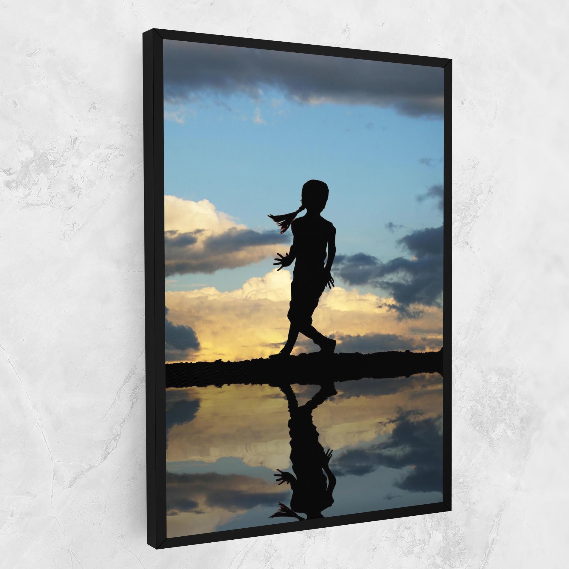 Little Girl Jumping mockup 1