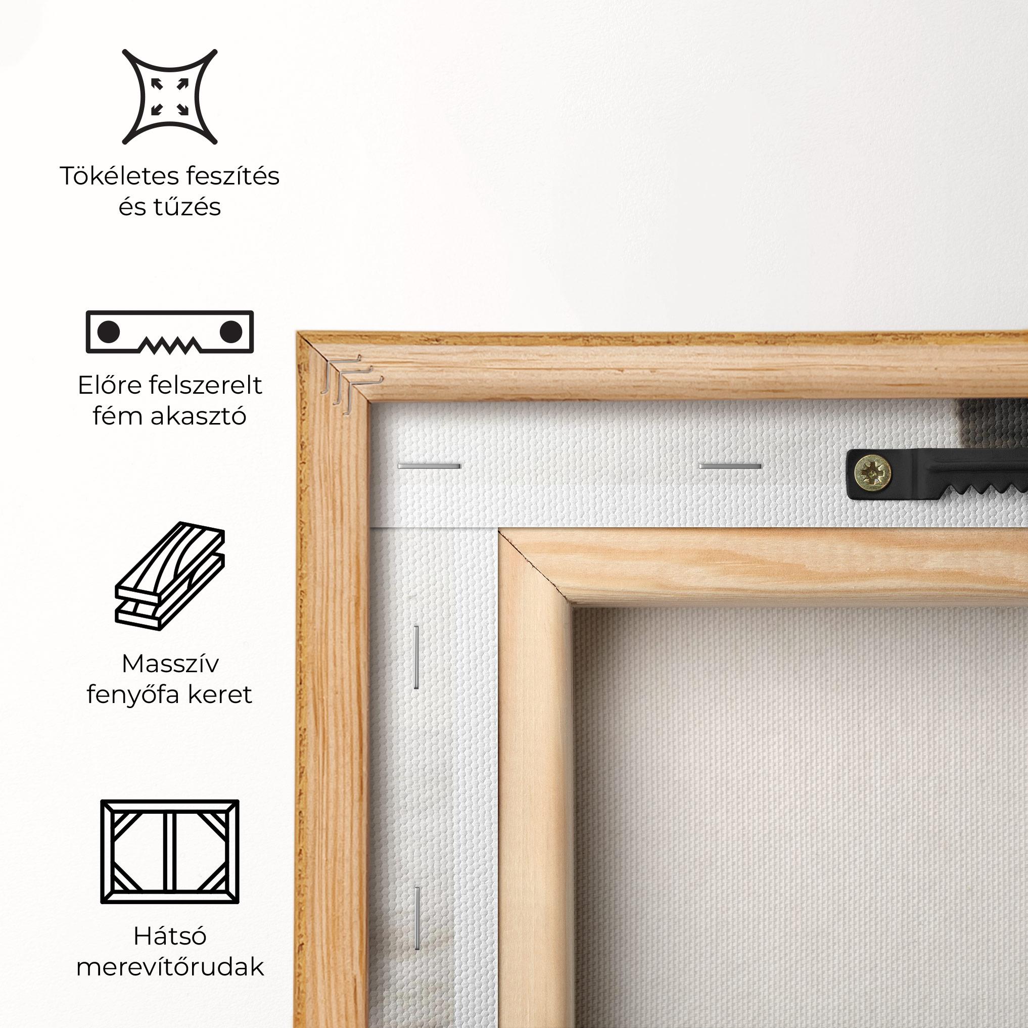 Vászonkép Smoke Girl Shilouette mockup 5