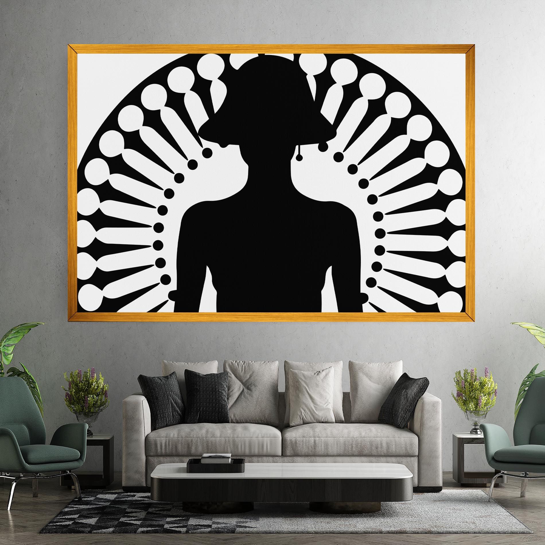 Black Shilouette Lady mockup 7
