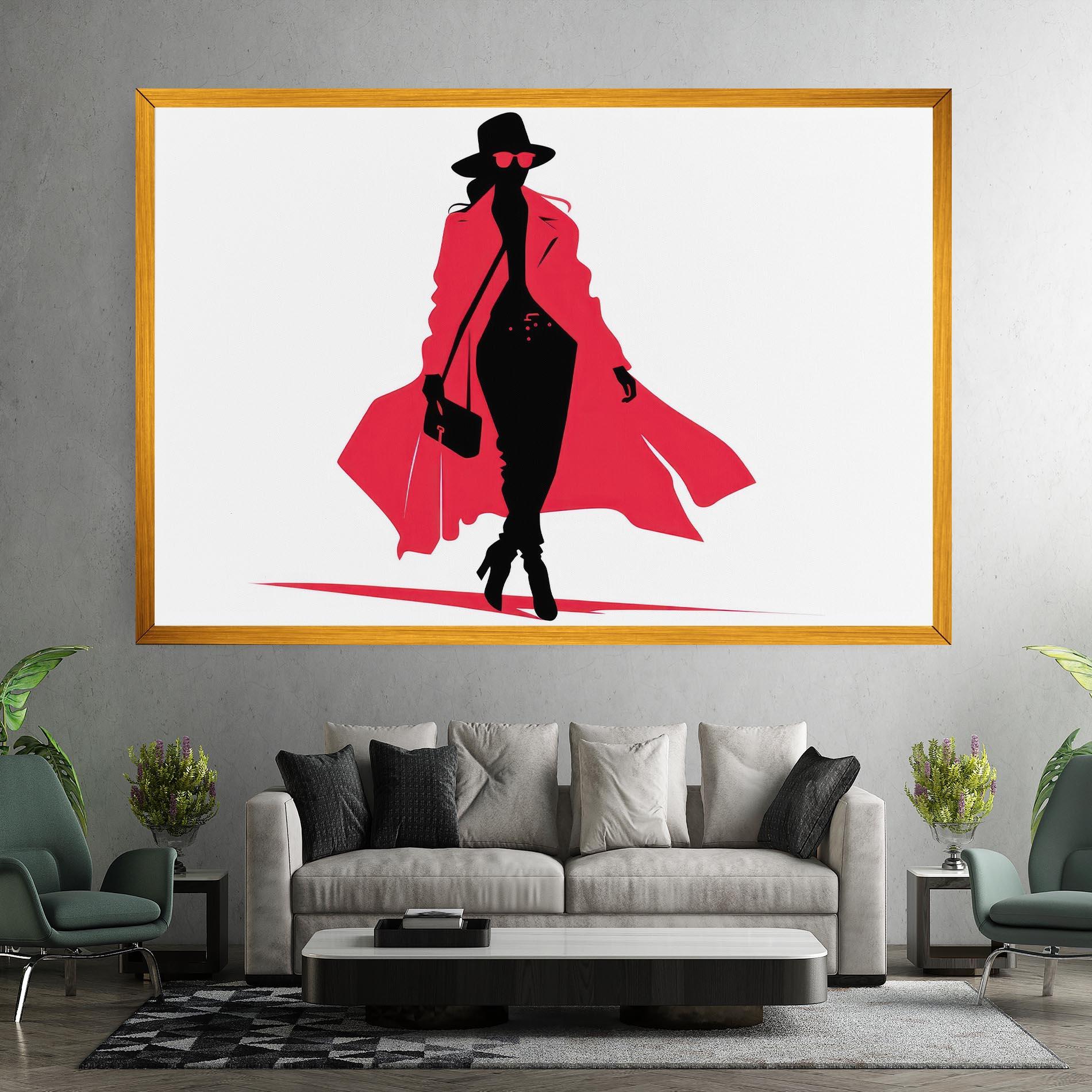 Vászonkép Pink Outfit Woman mockup 7