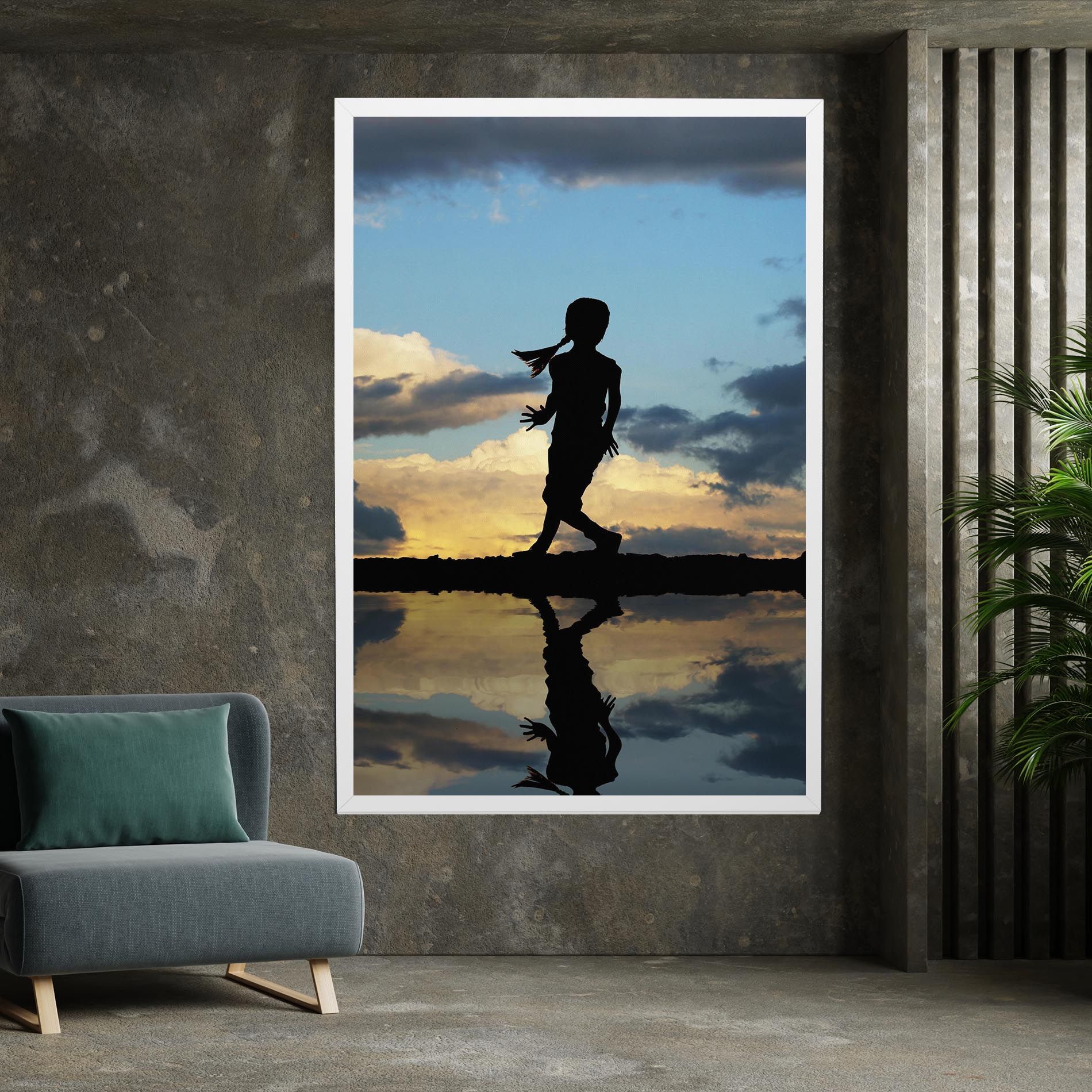 Little Girl Jumping mockup 7