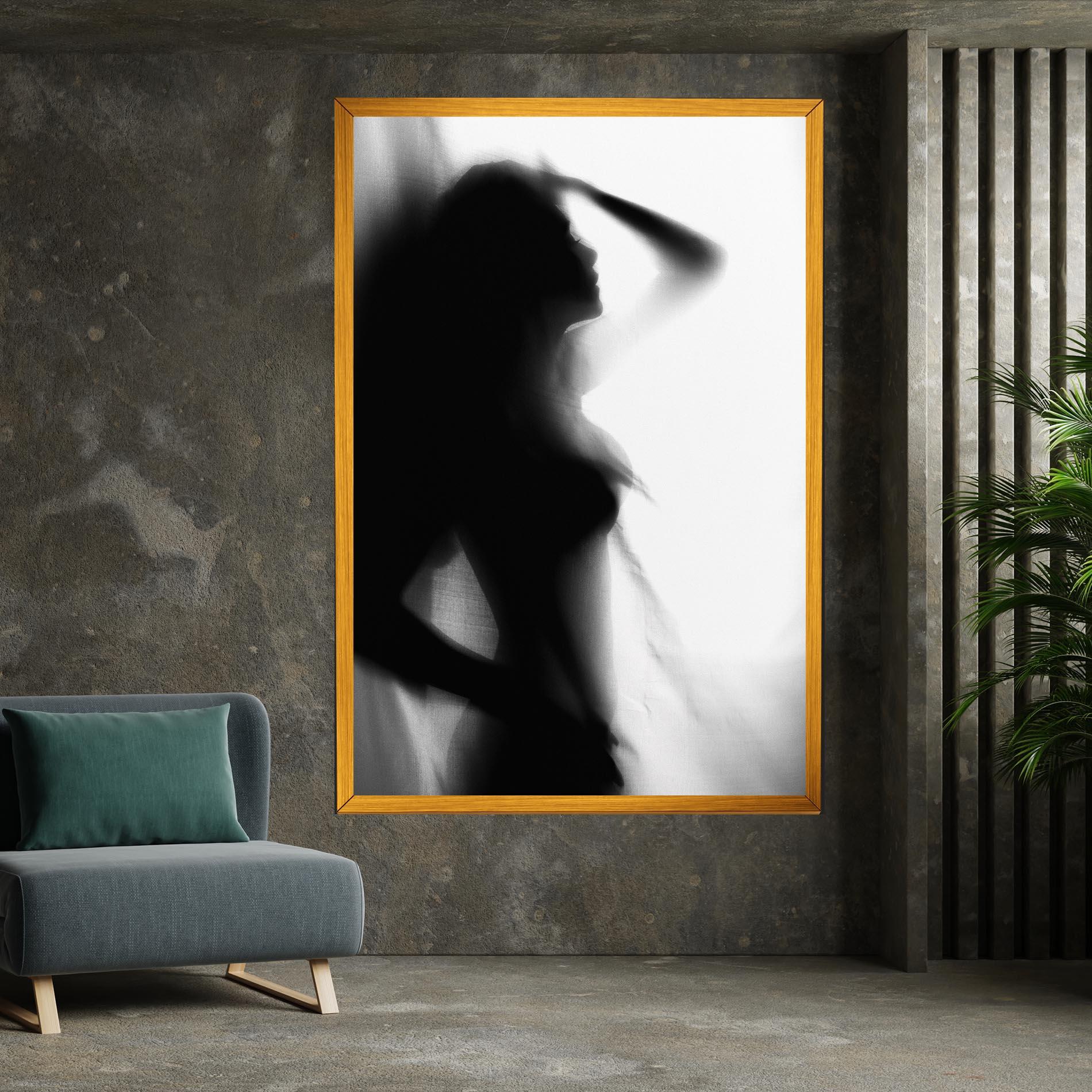 Vászonkép Blurred Girl mockup 7