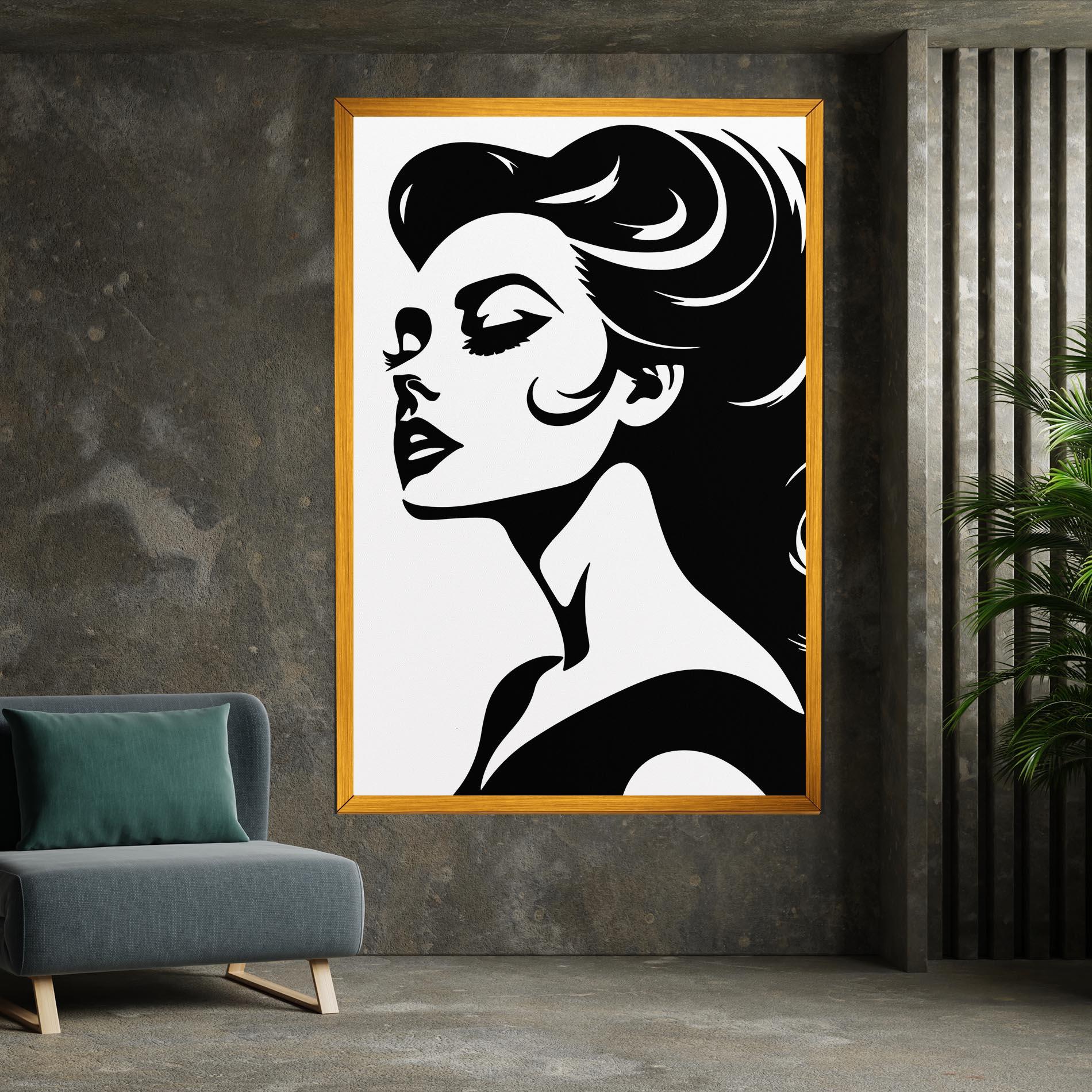 Vászonkép Eyeliner Shilouette mockup 7