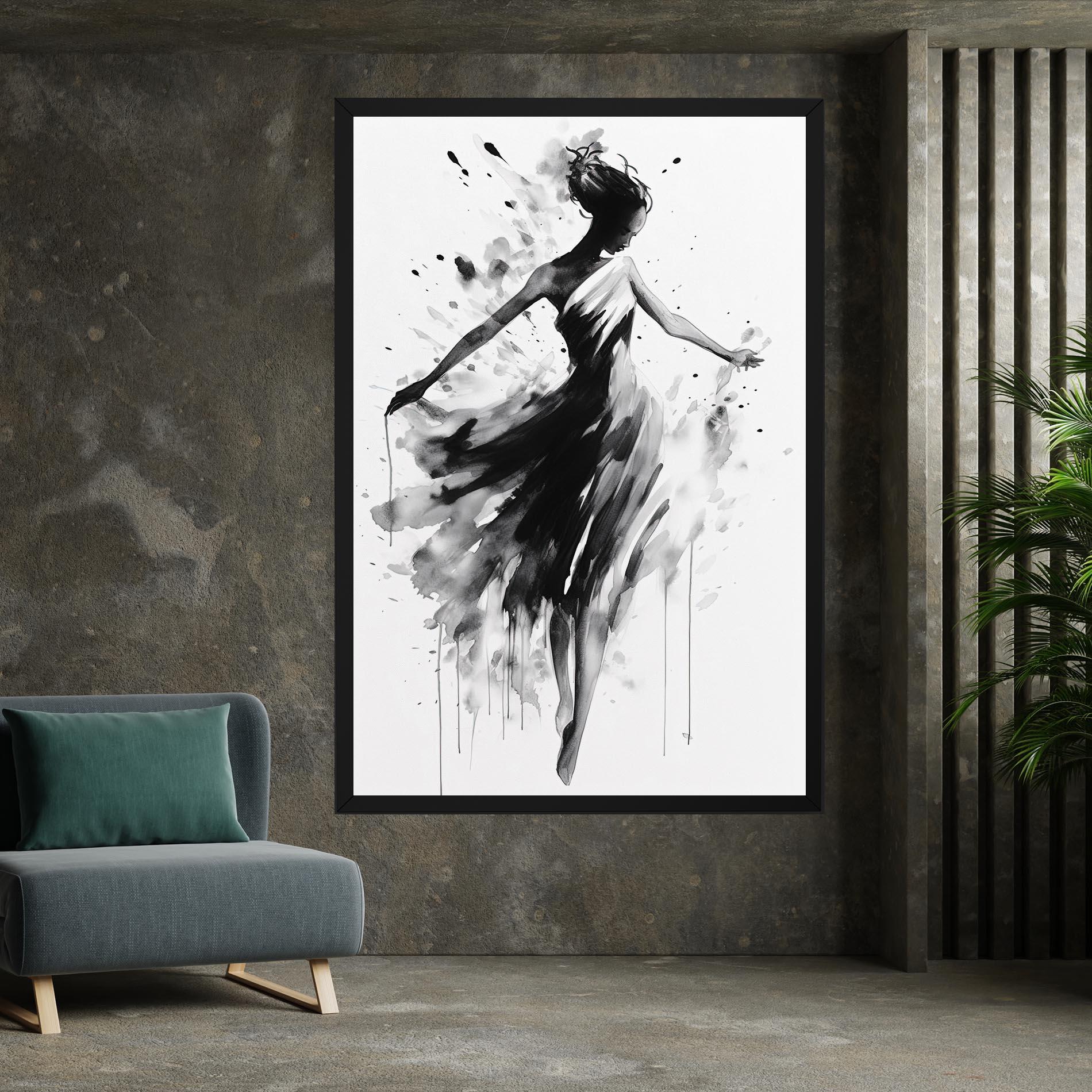 Vászonkép Beautiful Dancing Woman mockup 7
