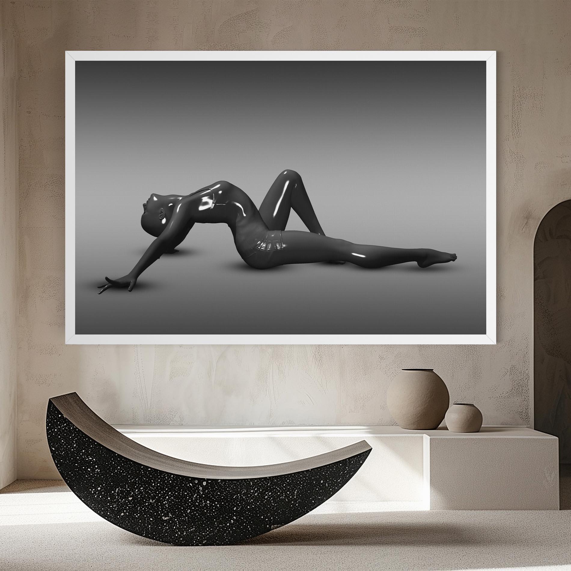 Vászonkép 3d Black Female mockup 8