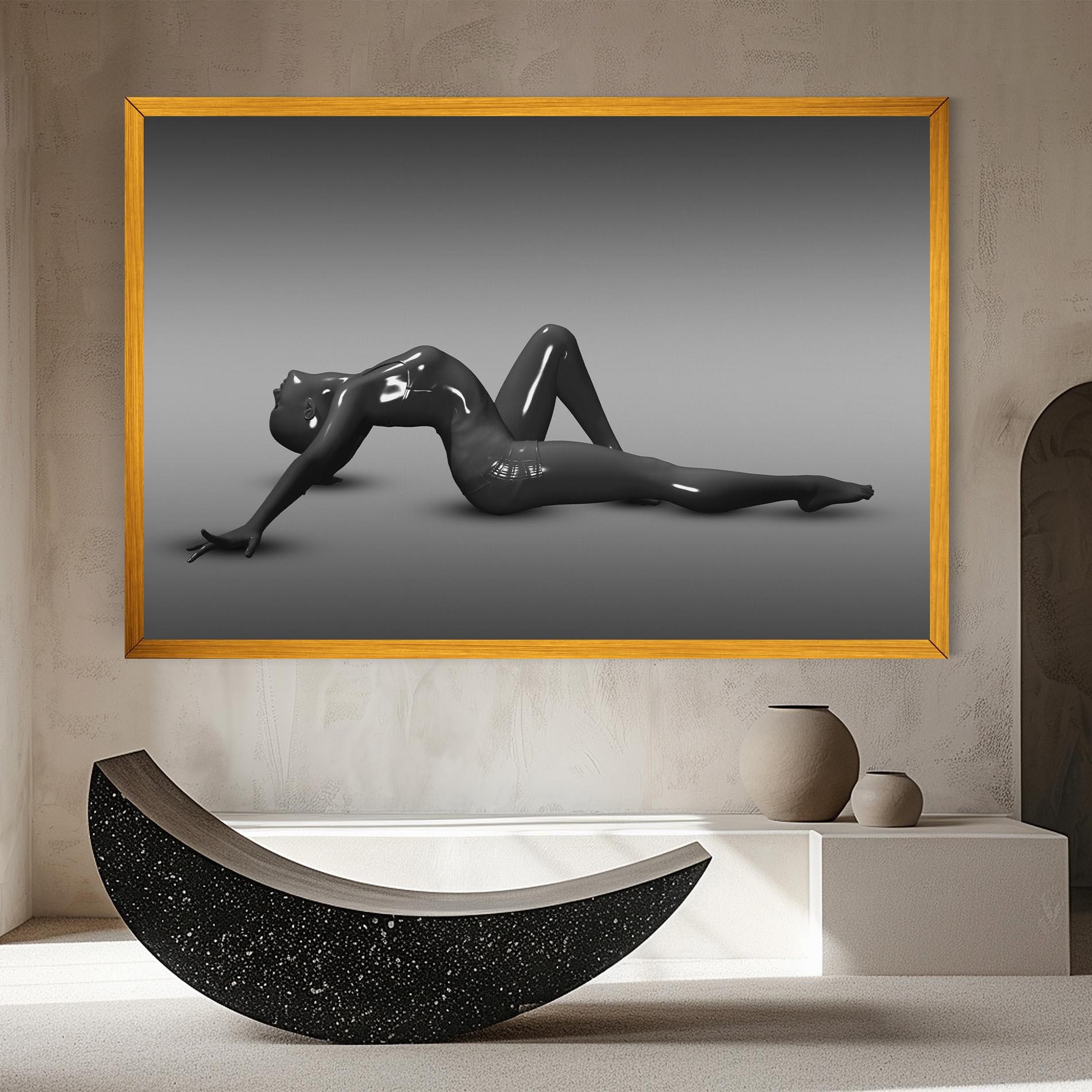 Vászonkép 3d Black Female mockup 8