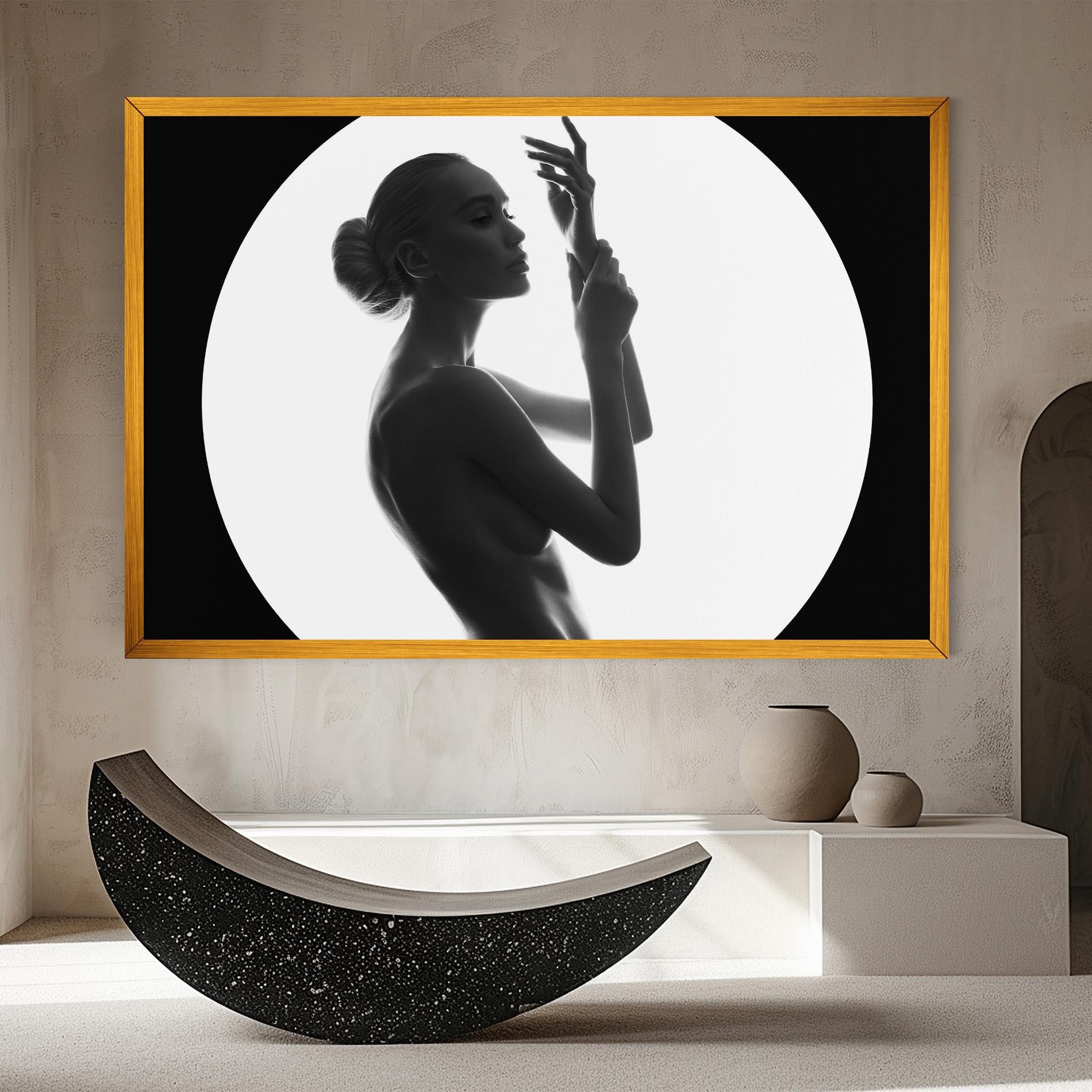 Vászonkép Circle Woman Body mockup 8