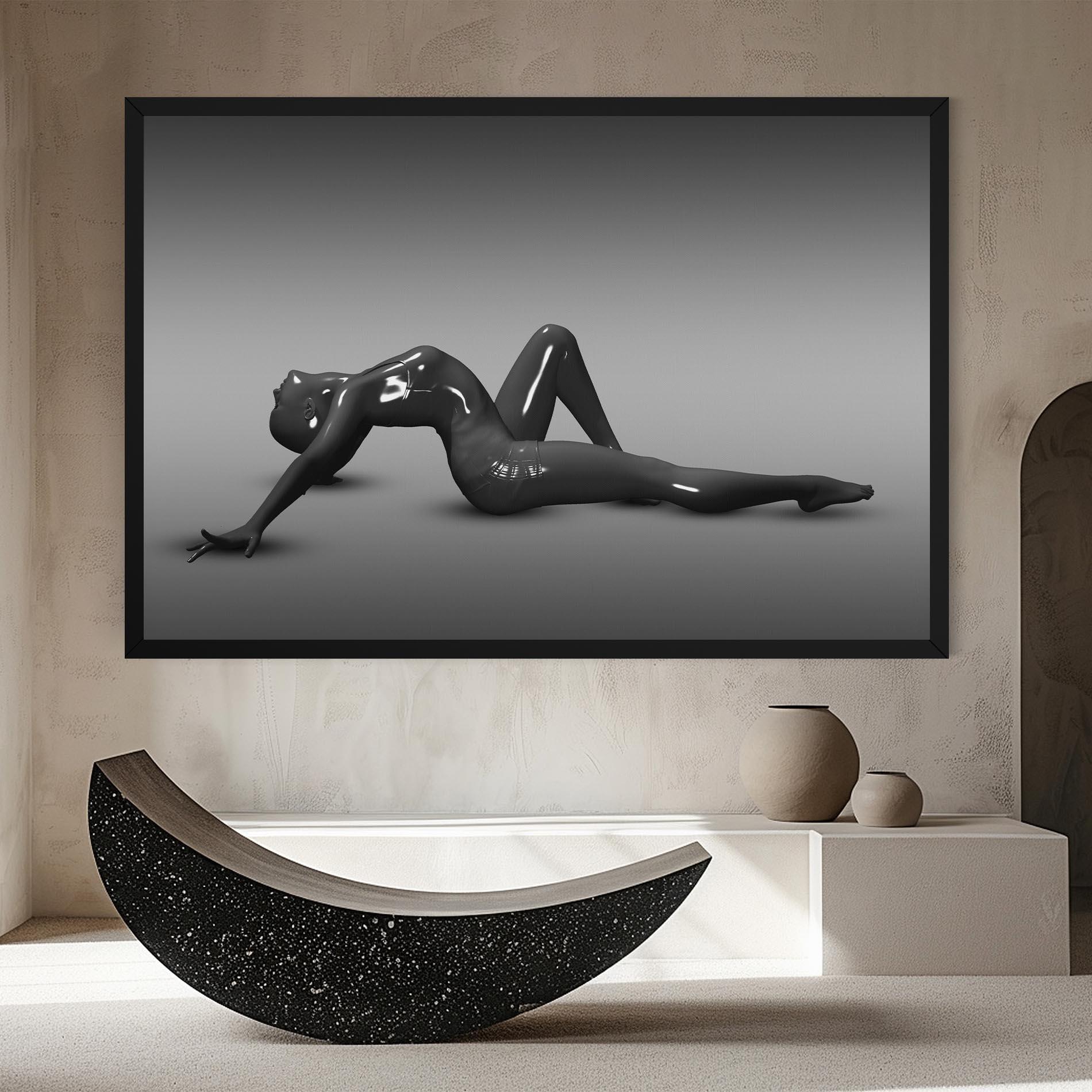 Vászonkép 3d Black Female mockup 8