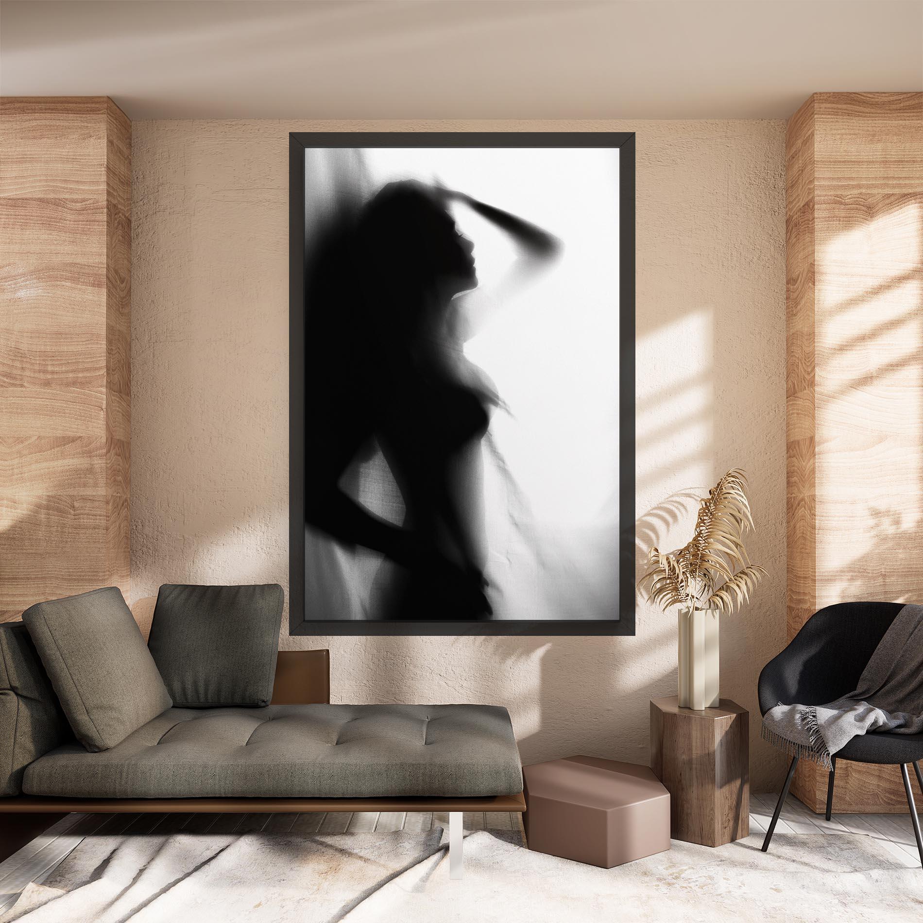Vászonkép Blurred Girl mockup 8