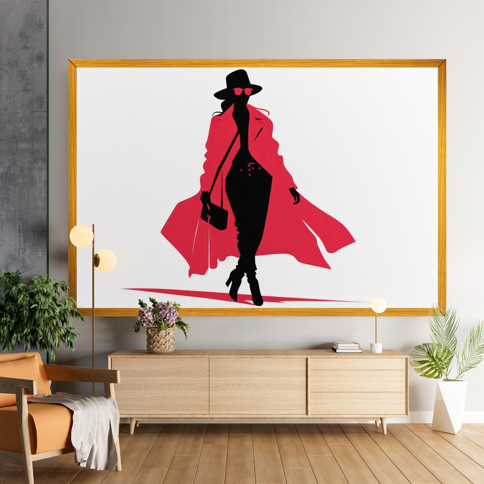 Vászonkép Pink Outfit Woman mockup 9