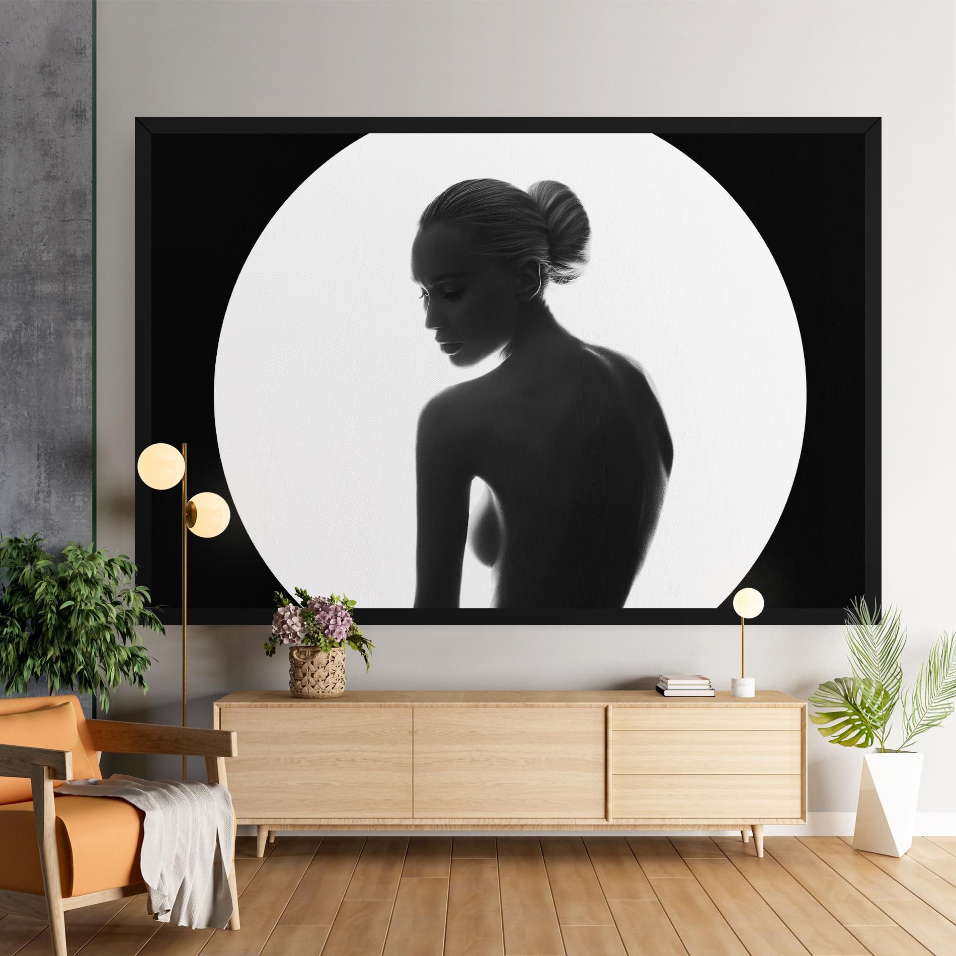 Woman Body Circle mockup 9